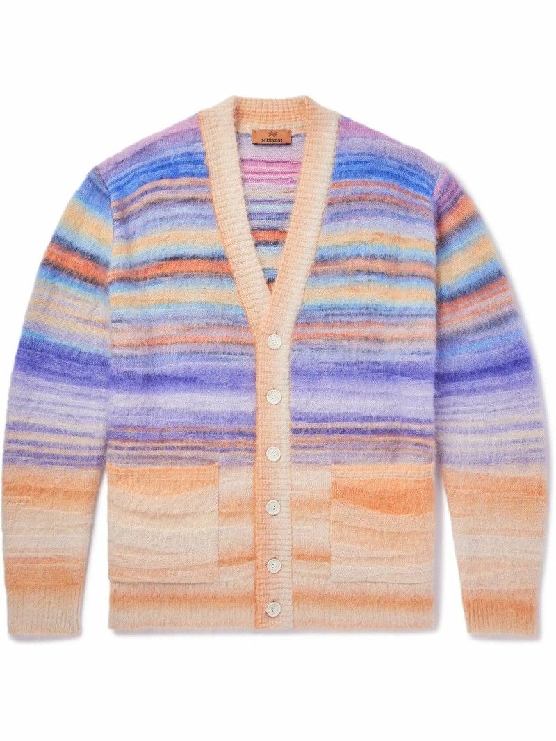 Missoni UNWORN Space-Dyed Dégradé Mohair/Alpaca Cardigan - BEAUTIFUL Size US M / EU 48-50 / 2 - 1 Thumbnail