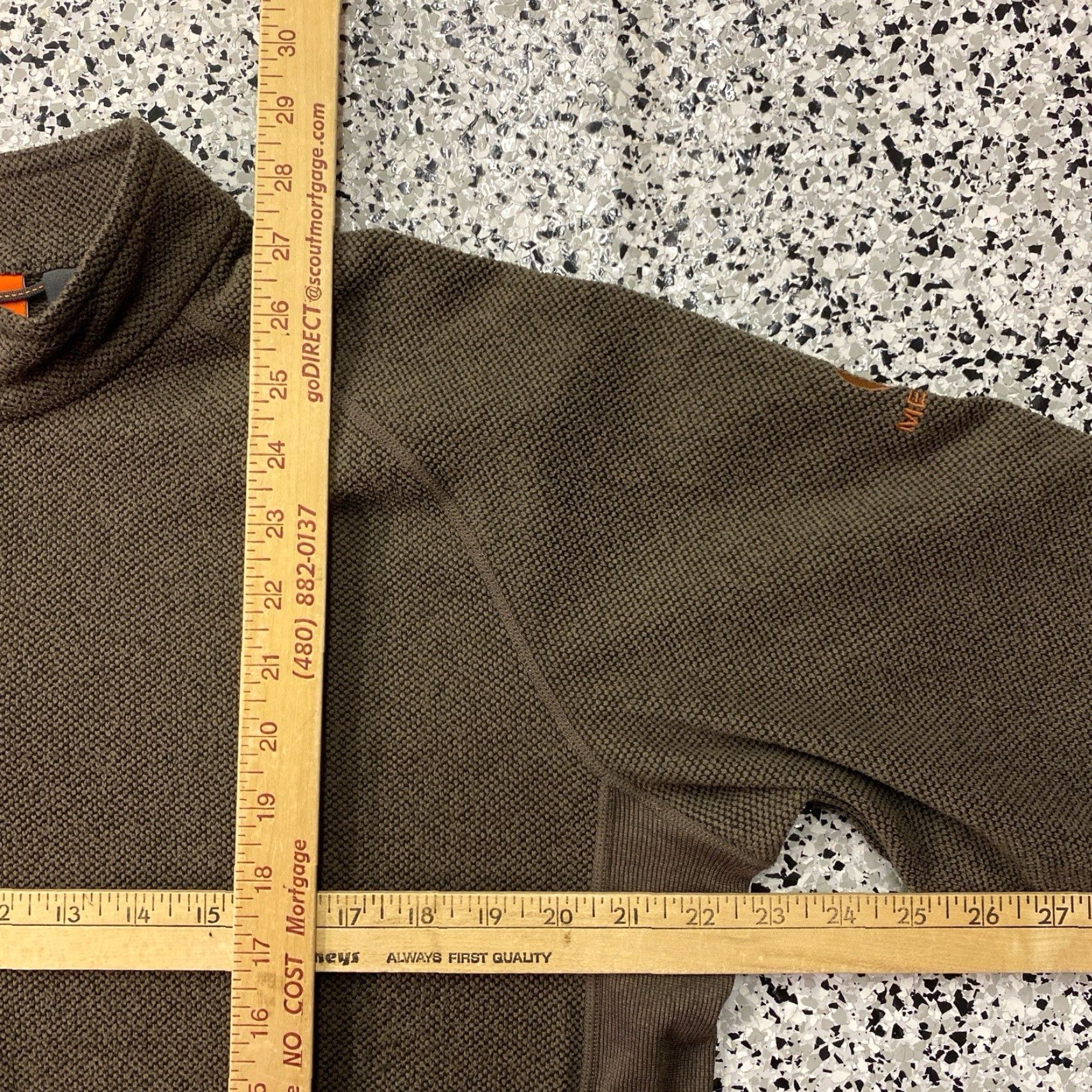 Merrell Merrell Men’s Pullover Sweatshirt Size L Brown 1/4 Zip Textured Fleece Outdoor Winter Sports Size US L / EU 52-54 / 3 - 3 Thumbnail