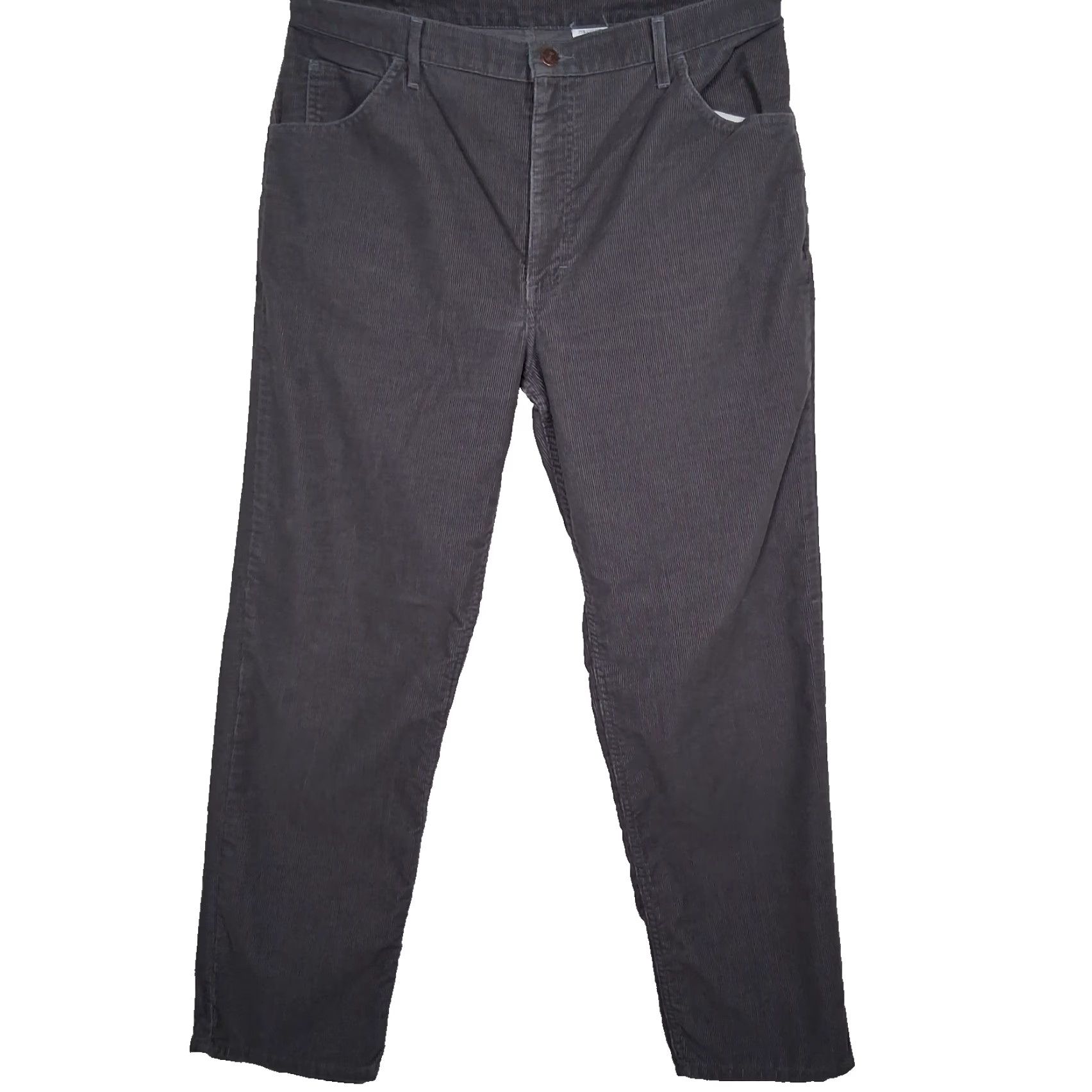 Vintage VINTAGE Roebucks Corduroys Pants Men 36x29.5 Gray Corduroys Classic 5-Pocket Roebuck & Co. Mens Regular Straight Read Size US 36 / EU 52 - 2 Thumbnail