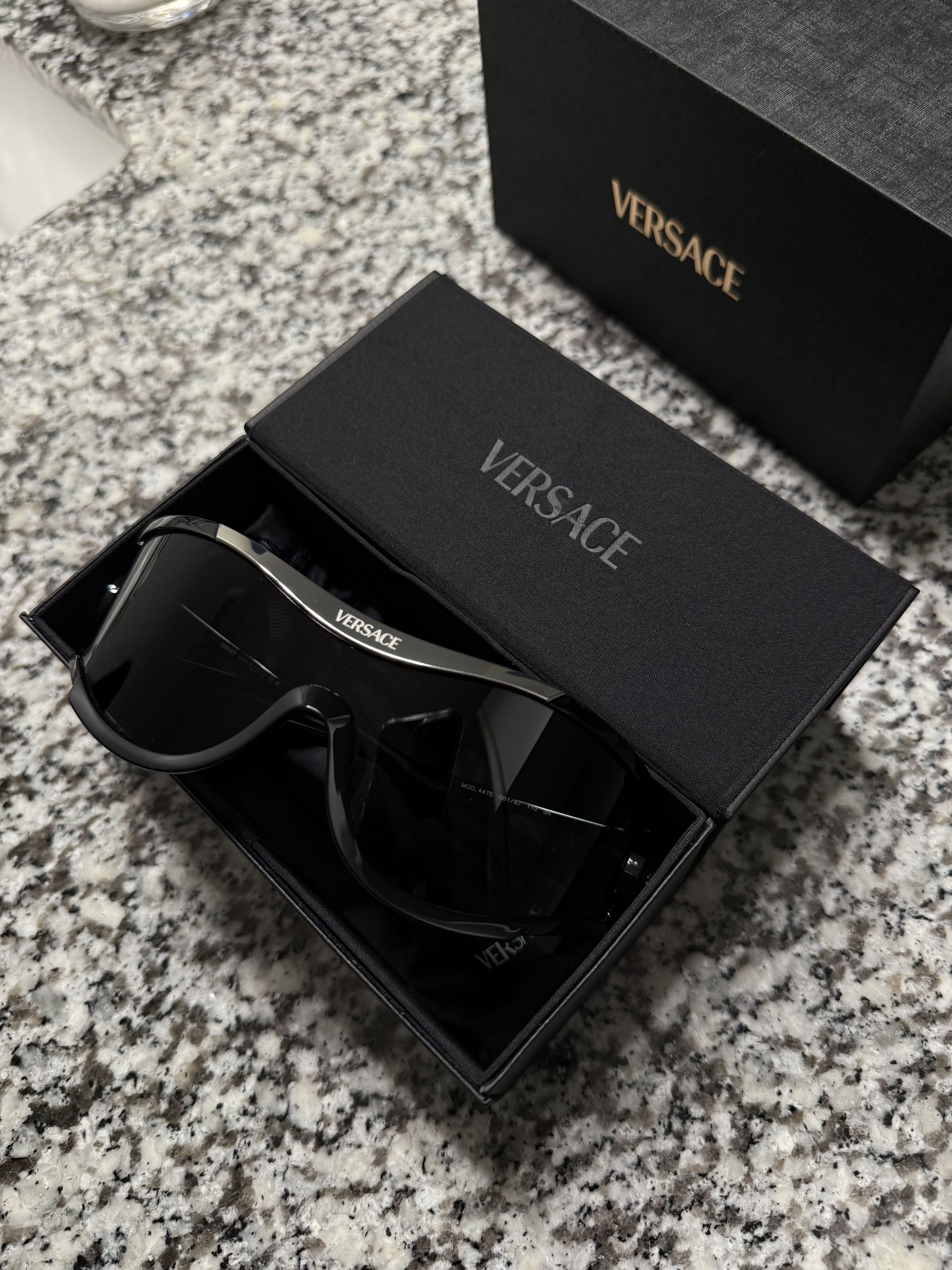 Versace VERSACE MEDUSA MEDALLION SHIELD SUNGLASSES Size ONE SIZE - 3 Thumbnail