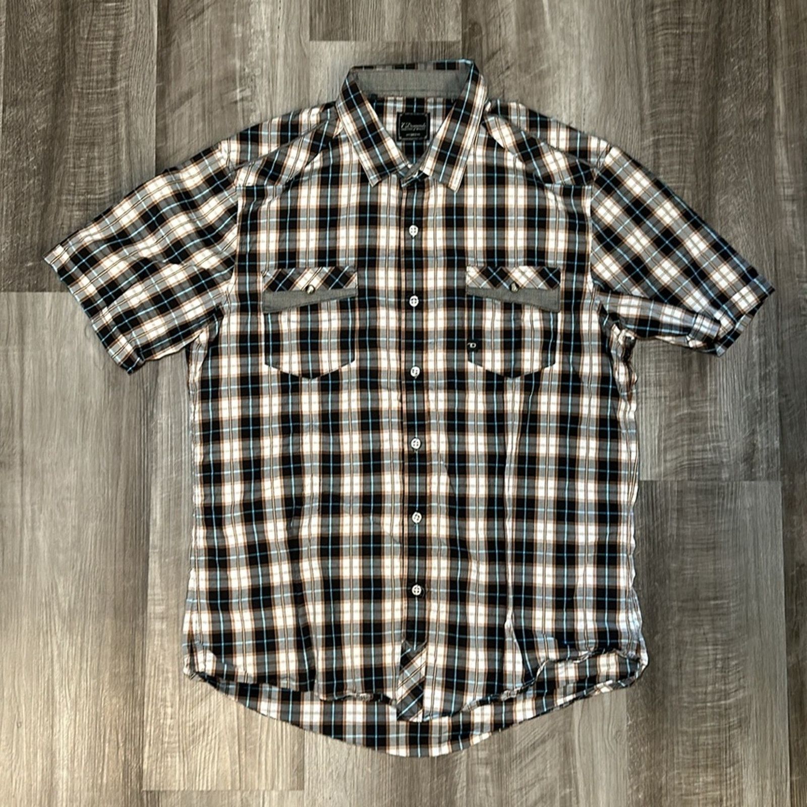 7Diamonds 7 Diamonds Mind Control Short Sleeve Button Down - Large Size US L / EU 52-54 / 3 - 2 Thumbnail