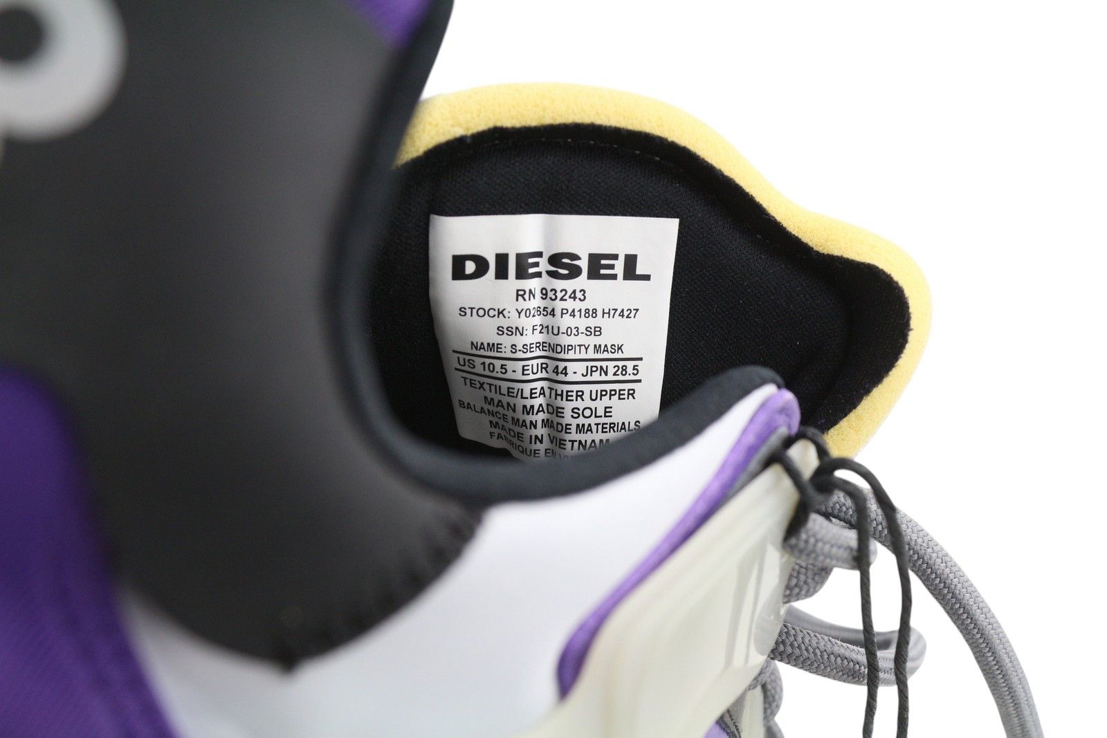 Diesel S-SERENDIPITY MASK EU44 Grey 41074 Size US 11 / EU 44 - 11 Thumbnail