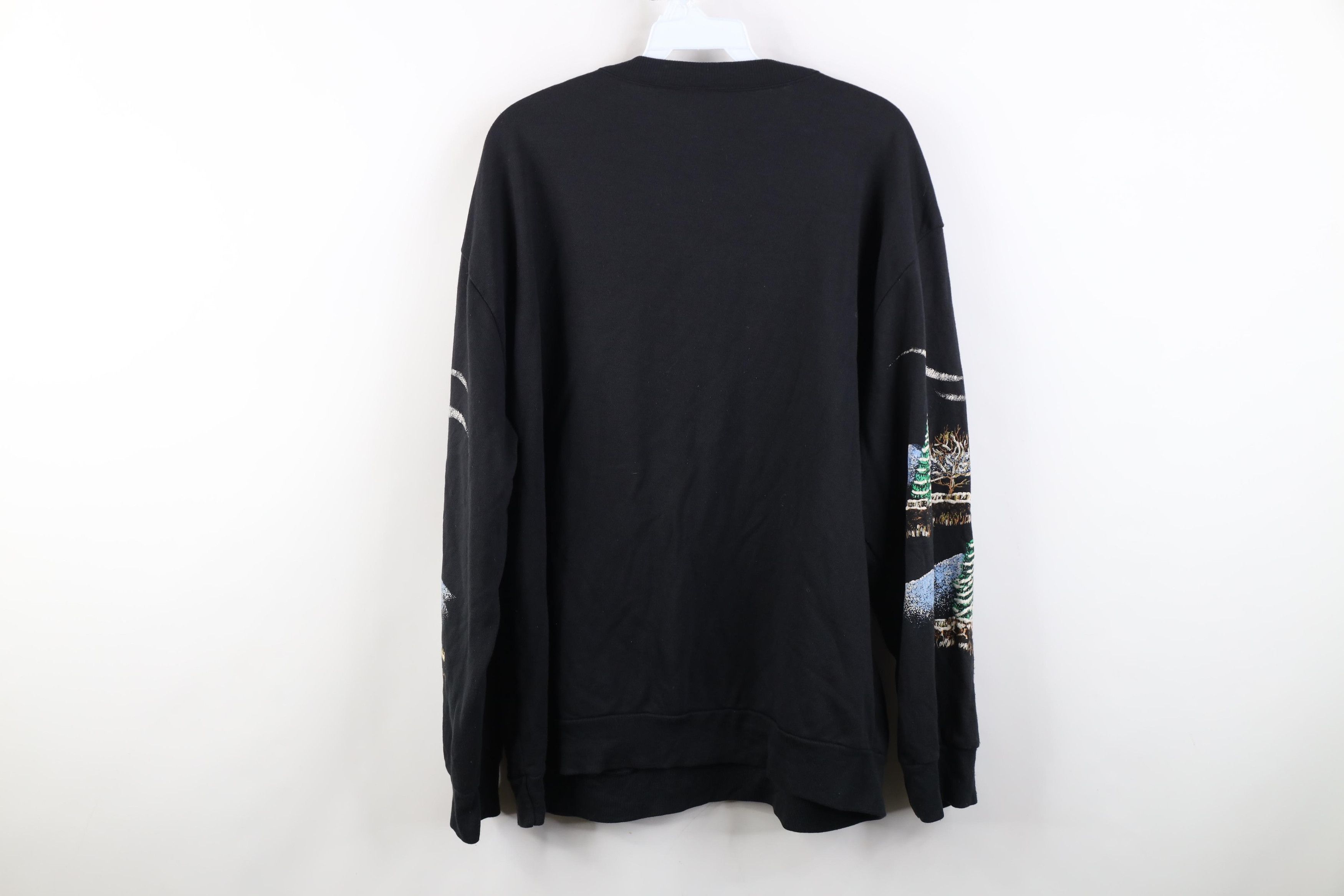 Vintage Vintage 90s Streetwear Town All Over Print Sweatshirt USA Size L / US 10 / IT 46 - 9 Thumbnail