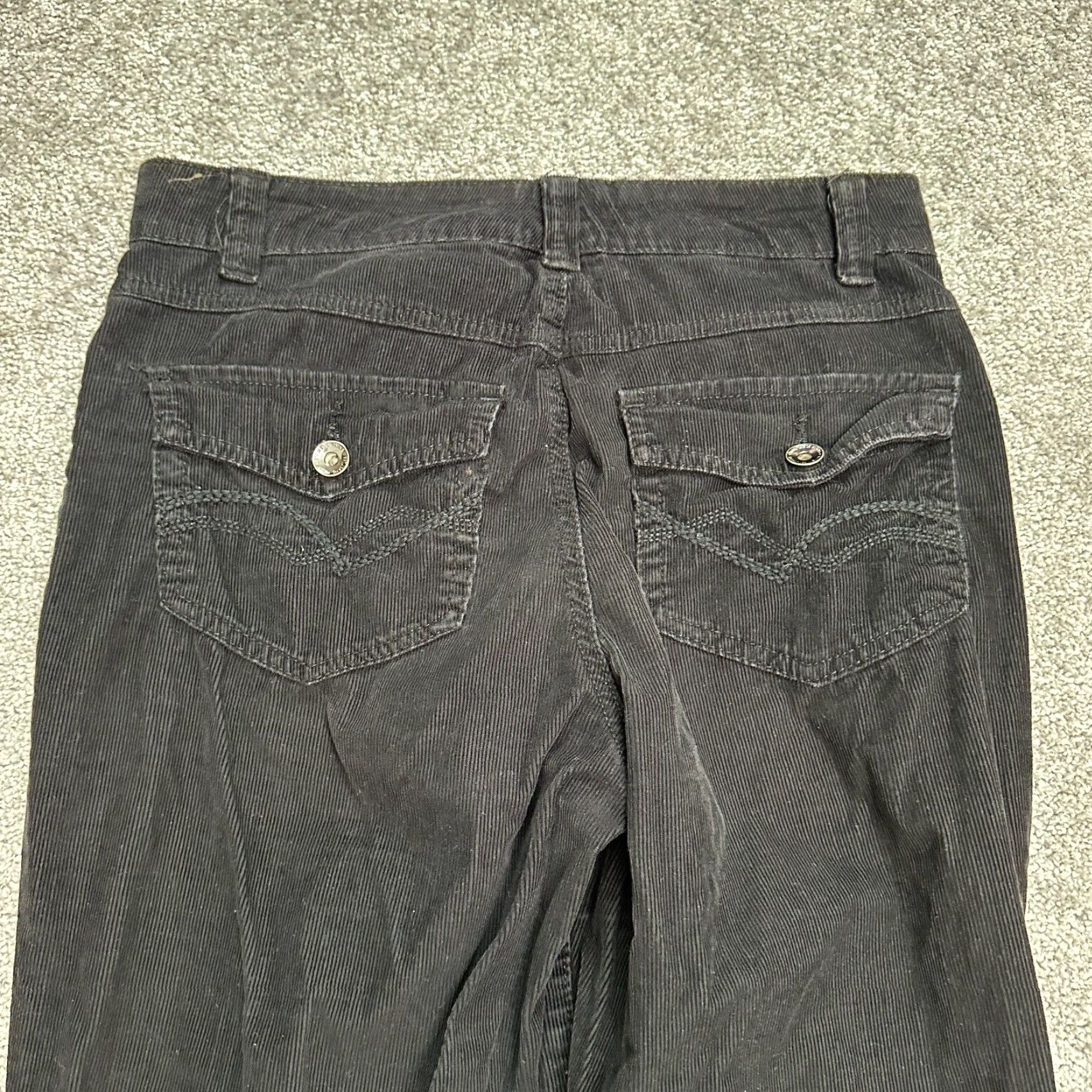 Nine West Nine West Womens Jeans Corduroy Black Bootcut High Rise Casual Classic 4 30x28 Size 30" / US 8 / IT 44 - 4 Thumbnail
