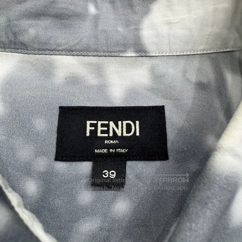 Fendi Fendi size 39 Ink and floral shirt Size US M / EU 48-50 / 2 - 2 Thumbnail