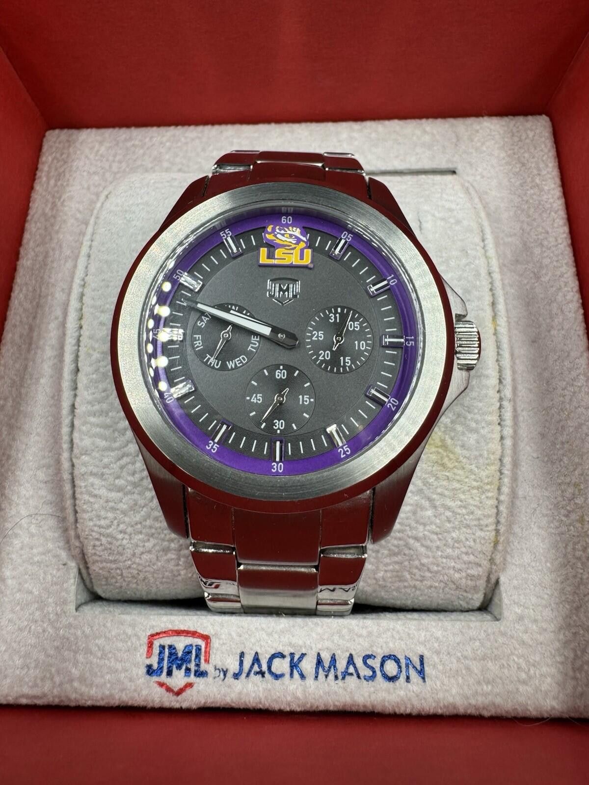 Other Jack Mason LSU Tigers Chronograph Watch Purple Dial Stainles Size ONE SIZE - 1 Thumbnail