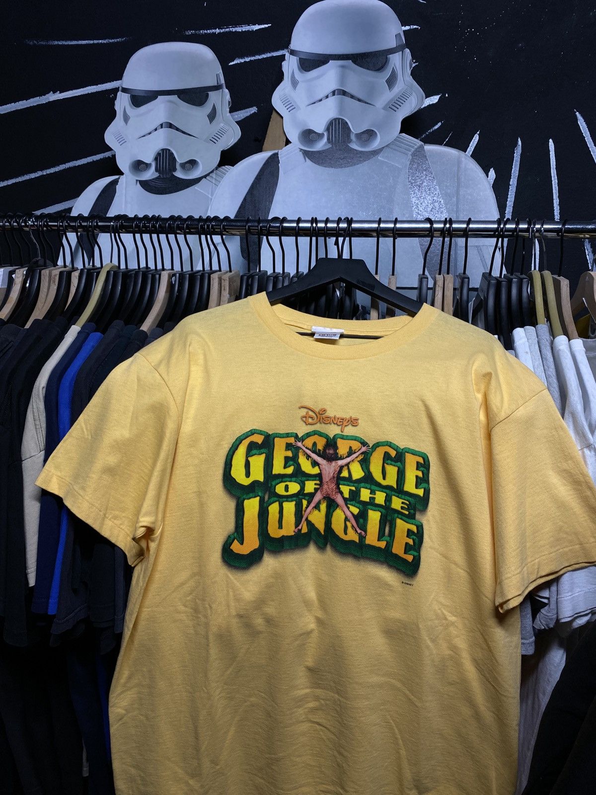 Disney × Vintage Vintage 90’s Disney Movie George Of the Jungle Tee Shirt XL Size US XL / EU 56 / 4 - 4 Thumbnail