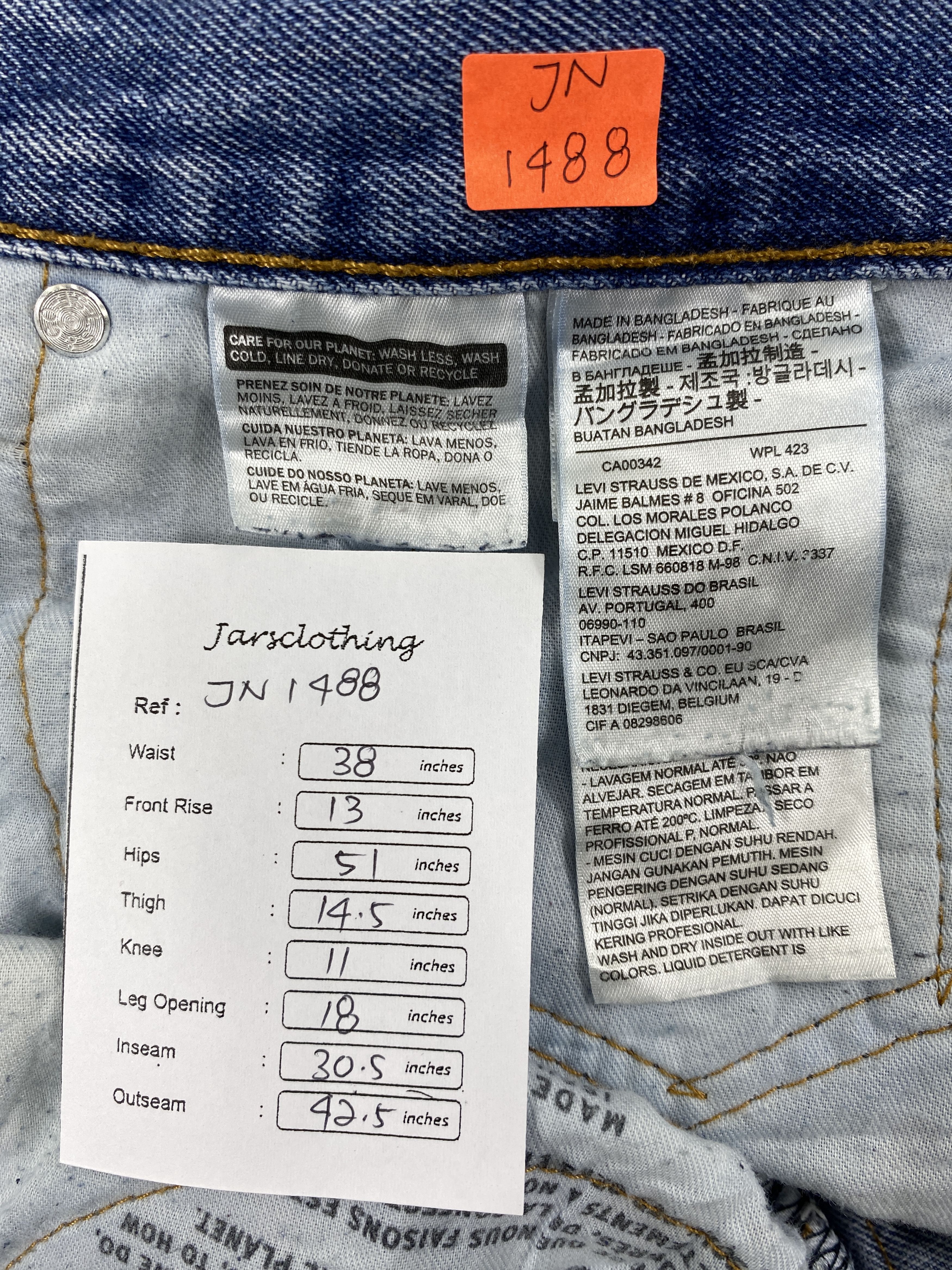 Levi's Blue Levi's 550 Jeans 38x30.5 Denim -JN1488 Size US 34 / EU 50 - 8 Thumbnail