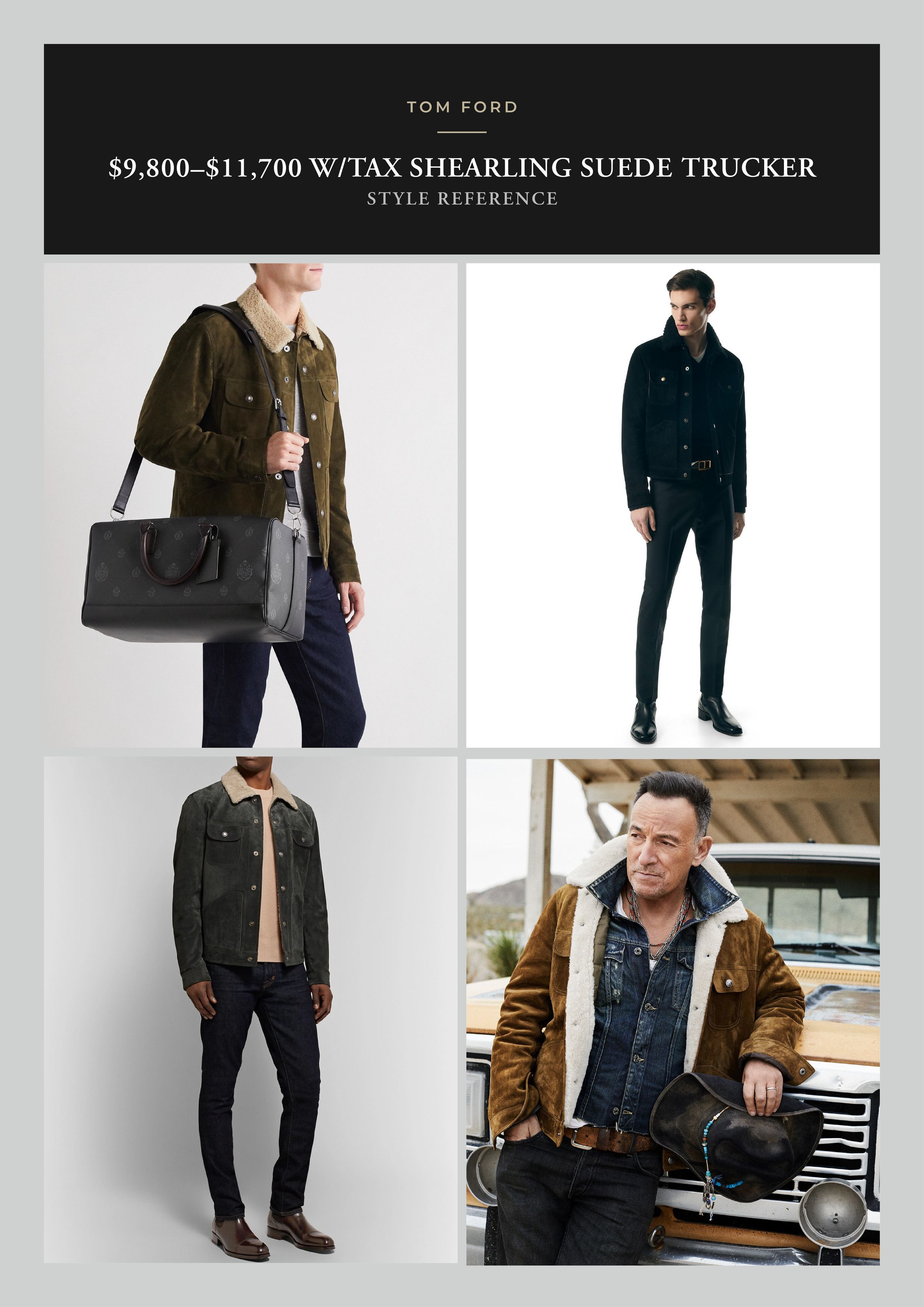 Tom Ford A-List Celeb Favorite, Coveted $9,800 w/tax Suede Shearling Size US M / EU 48-50 / 2 - 7 Thumbnail