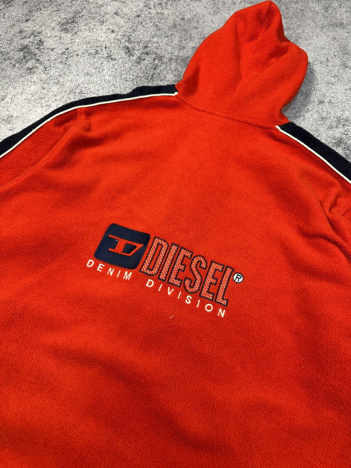 Diesel Y2K Vintage Diesel zip up Hoodie Fleece Avant Garde Rare VTg Size US L / EU 52-54 / 3 - 3 Thumbnail