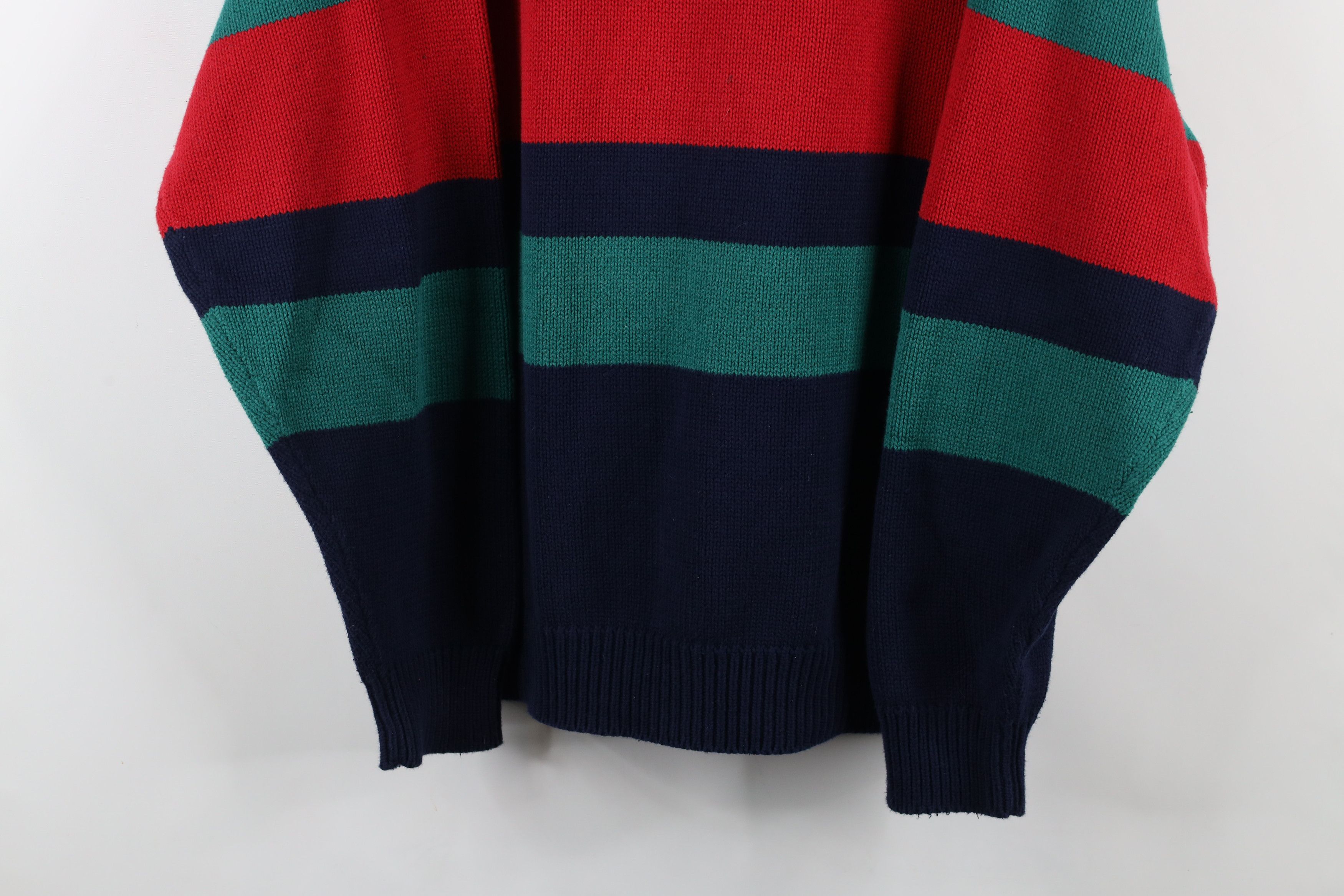 American Eagle Outfitters × Vintage Vintage 90s American Eagle Outfitters Block Knit Sweater Size US L / EU 52-54 / 3 - 3 Thumbnail