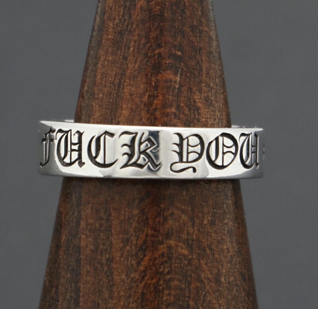Chrome Hearts US8.5 Chrome Hearts 6mm fuck you spacer Ring 17 Size ONE SIZE - 2 Thumbnail