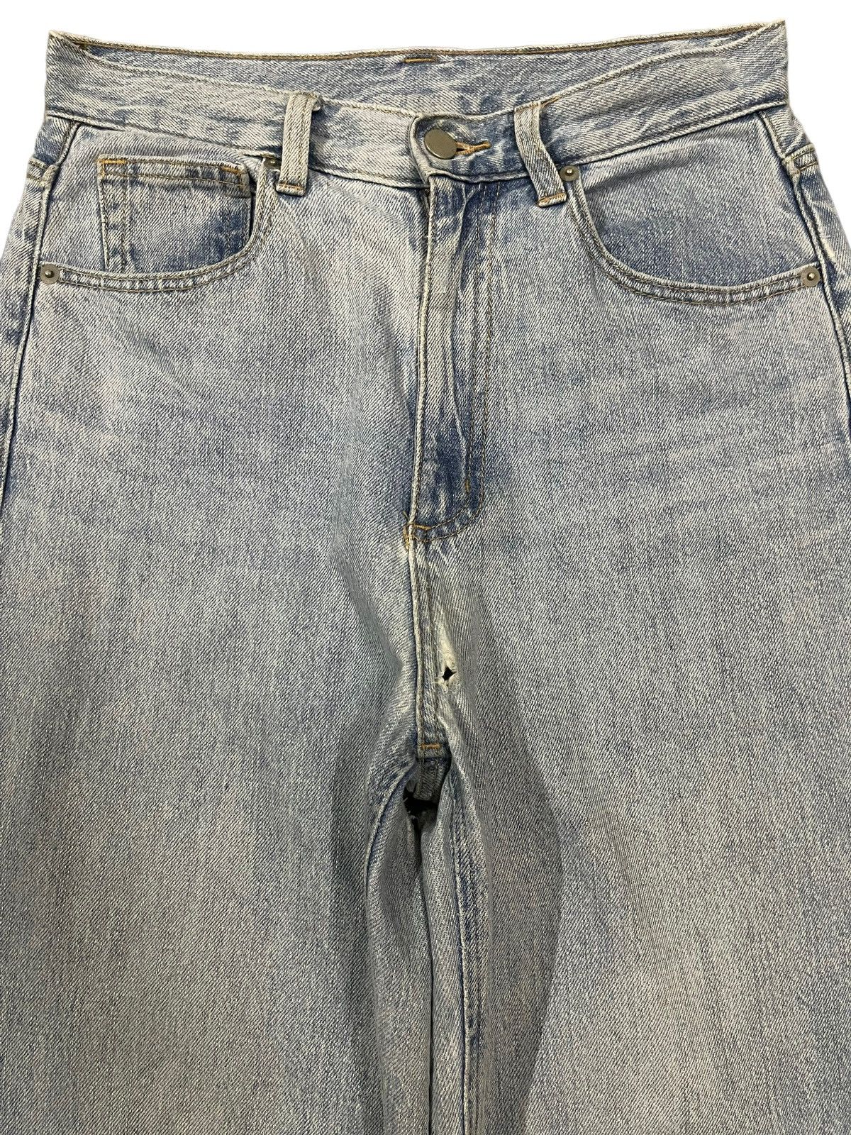 GU Vintage Japanese GU Blue Wash Style Baggy Jeans Size US 29 - 3 Thumbnail
