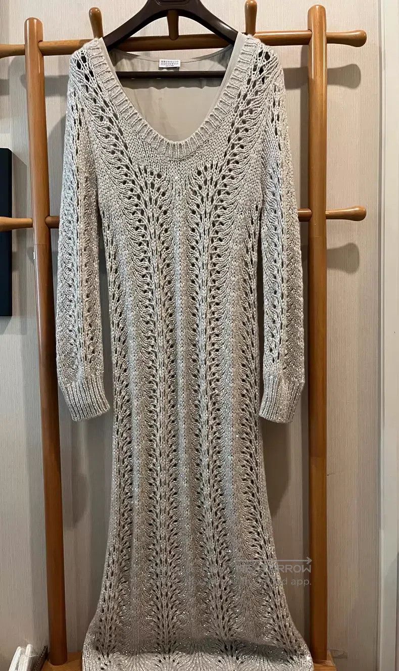 Brunello Cucinelli Brunello Cucinelli Peacock Tail Floral Cut-Out Opera Dress Size XXS / US 00 / IT 34 - 5 Thumbnail