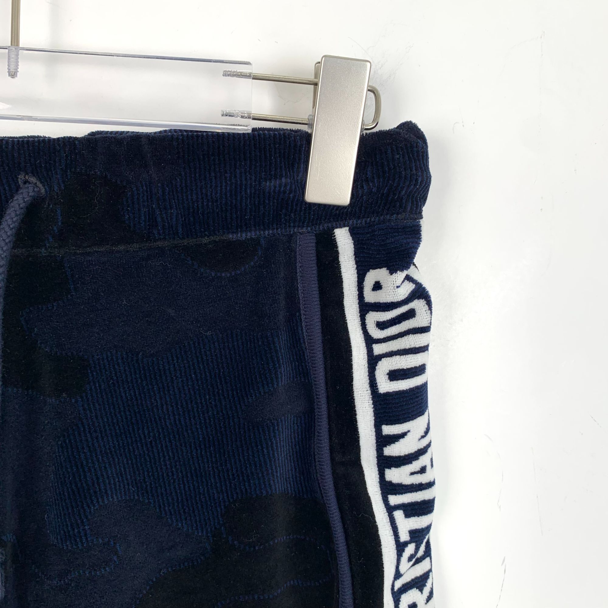 Dior Christian Dior Dark Blue Cotton Drawstring Shorts XS Logo Le Size 27" / US 4 / IT 40 - 6 Thumbnail