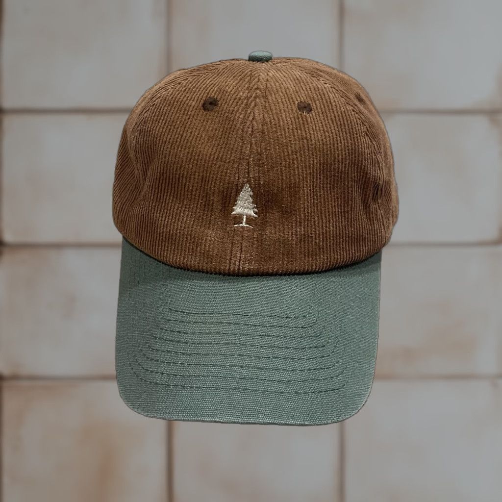 Logo 7 Tinlid Hat Brown Corduroy Tree Logo Strap Back One Size Outdoor Mens Baseball Cap Size ONE SIZE - 1 Thumbnail