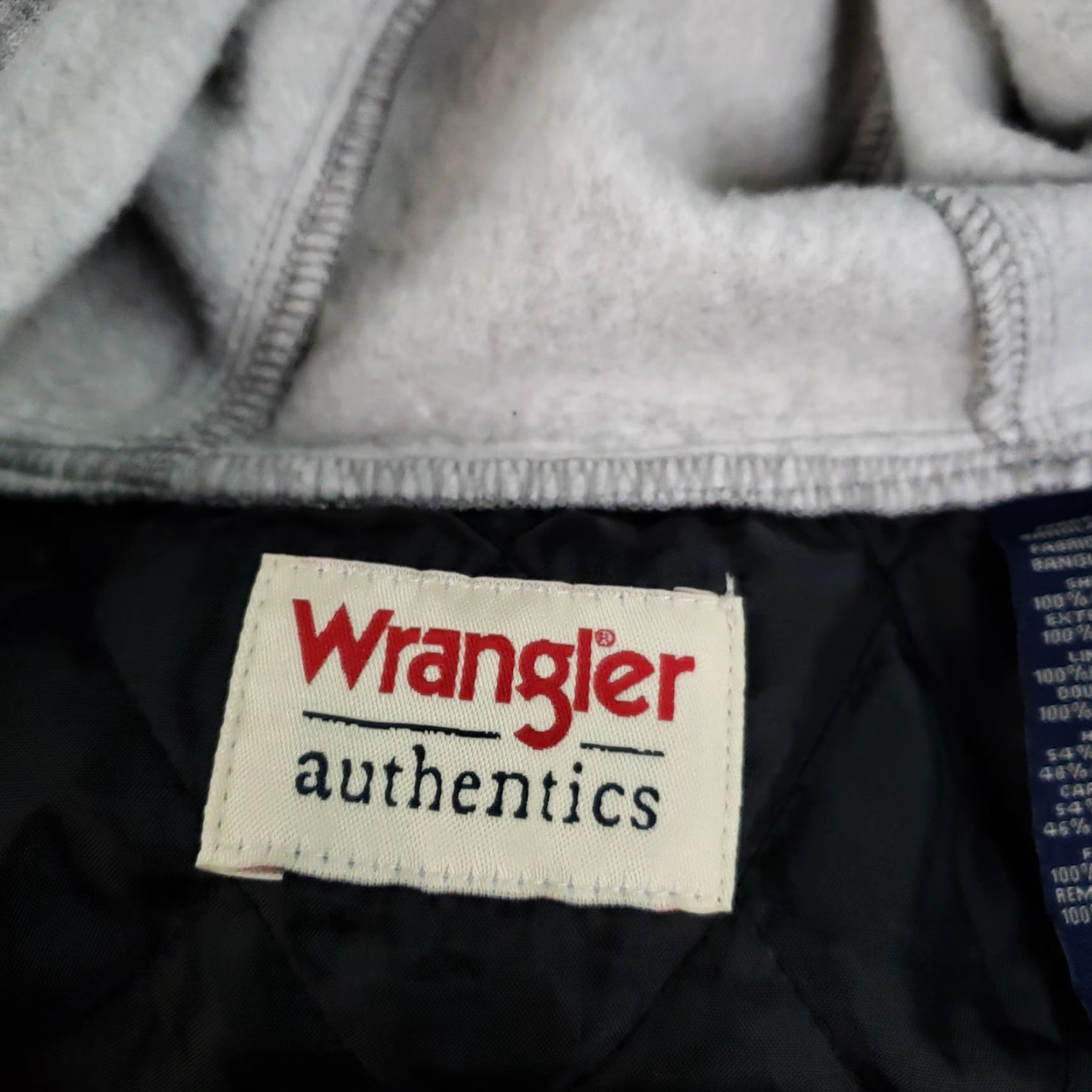 Wrangler Wrangler Jacket Mens Large Blue Plaid Hooded Quilted Lined Flannel Button Front Size US L / EU 52-54 / 3 - 5 Thumbnail