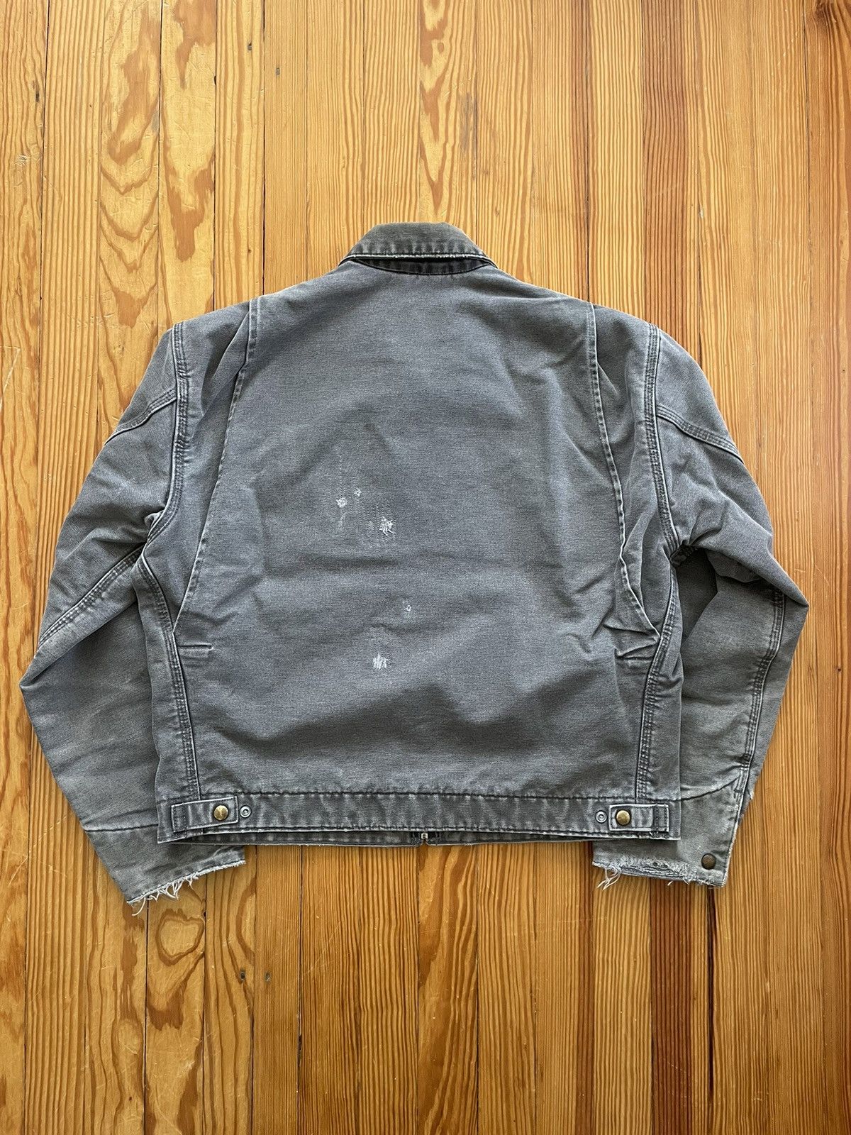 Carhartt Grail Carhartt J97 Detroit Jacket Sunfaded Distressed Gray Size US L / EU 52-54 / 3 - 2 Thumbnail