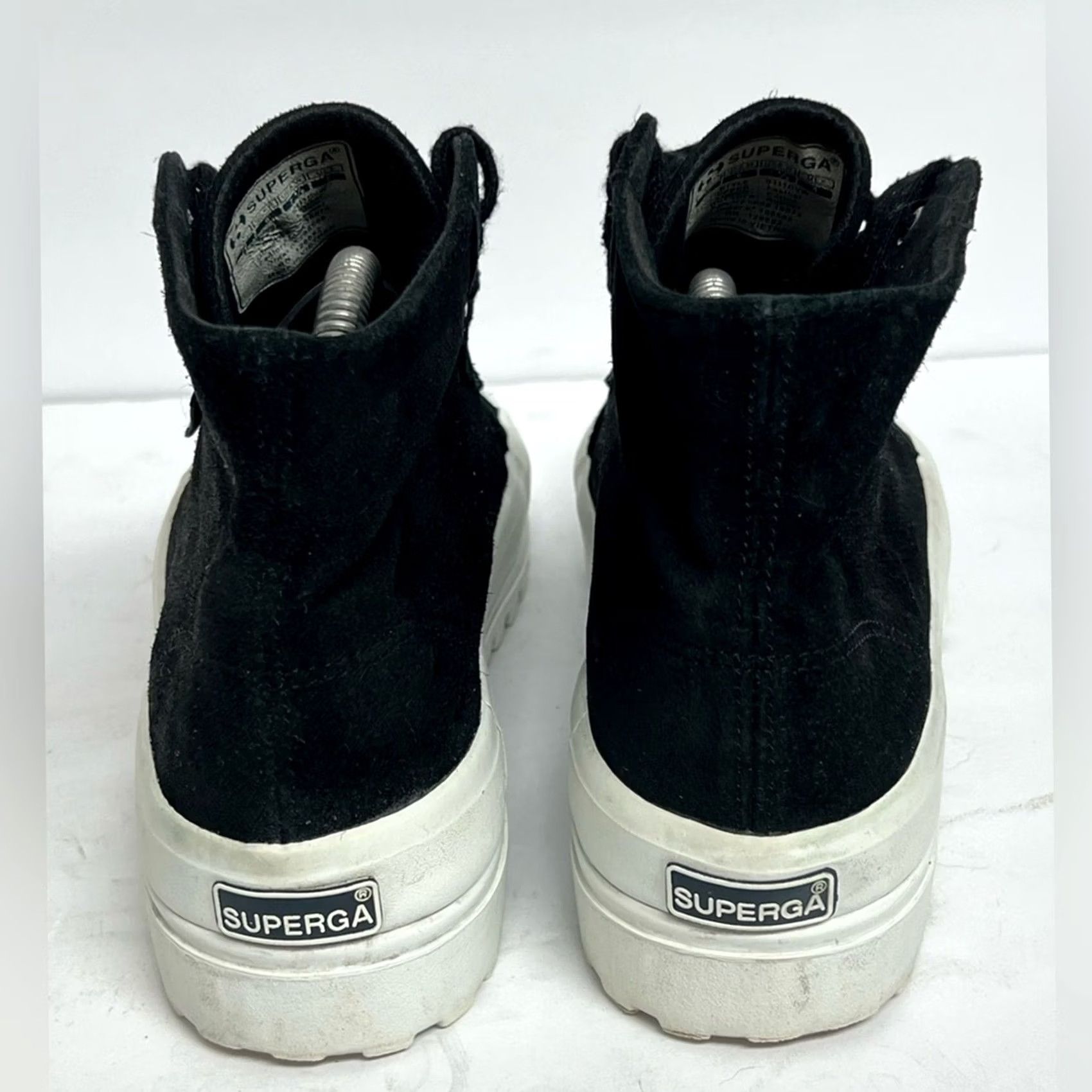 Superga Superga Black Platform Sneakers Lace Up Size 38 US 7.5 W Size M / US 6-8 / IT 42-44 - 6 Thumbnail