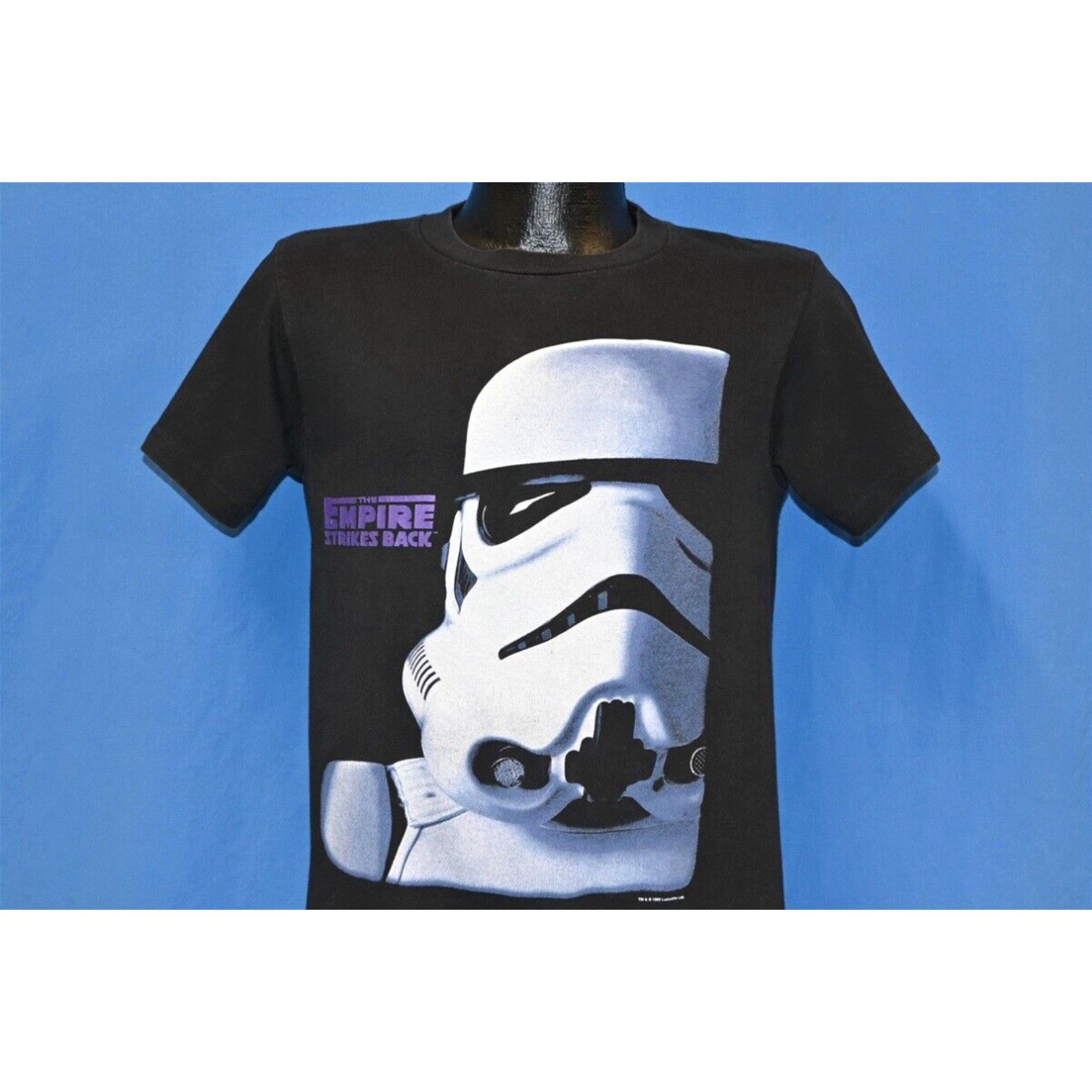 image of VTG 90's Star Wars Empire Strikes Back Stormtrooper Sci Fi Movie T-Shirt Youth XL in White, Men's