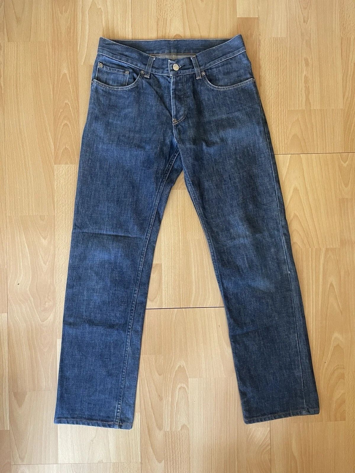 Helmut Lang Low Waist Contour fit Denim Jeans (Raw Hem