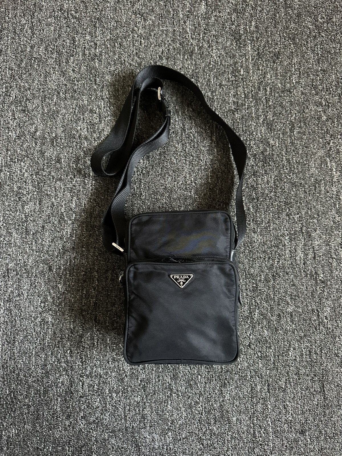 Authentic Prada Crossbody Bag in Black, Men's