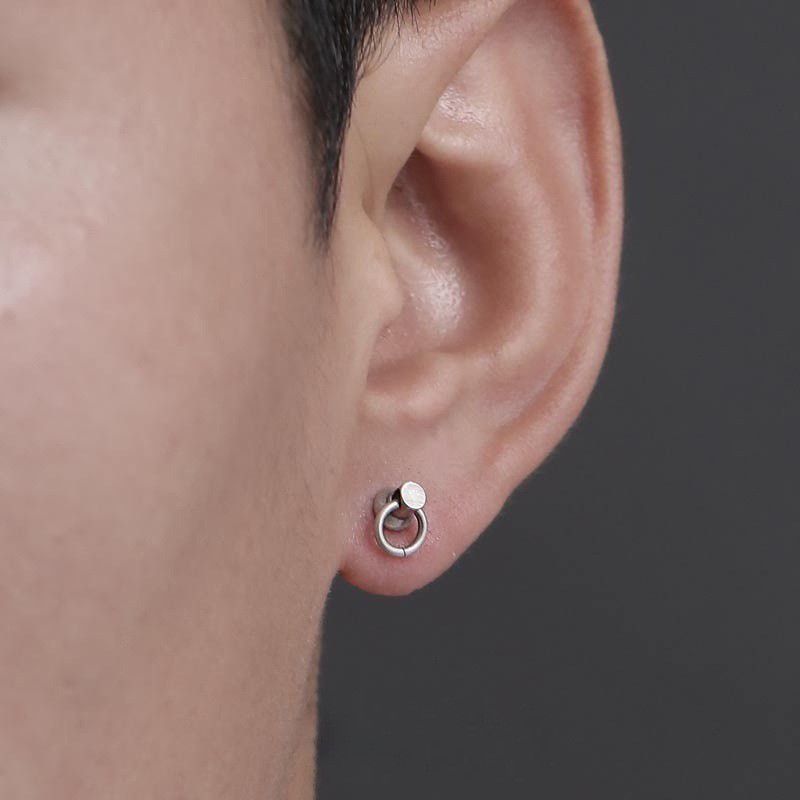 Jewelry Hip-hop Earrings One Pairs Chrome Jewelry Size ONE SIZE - 1 Thumbnail