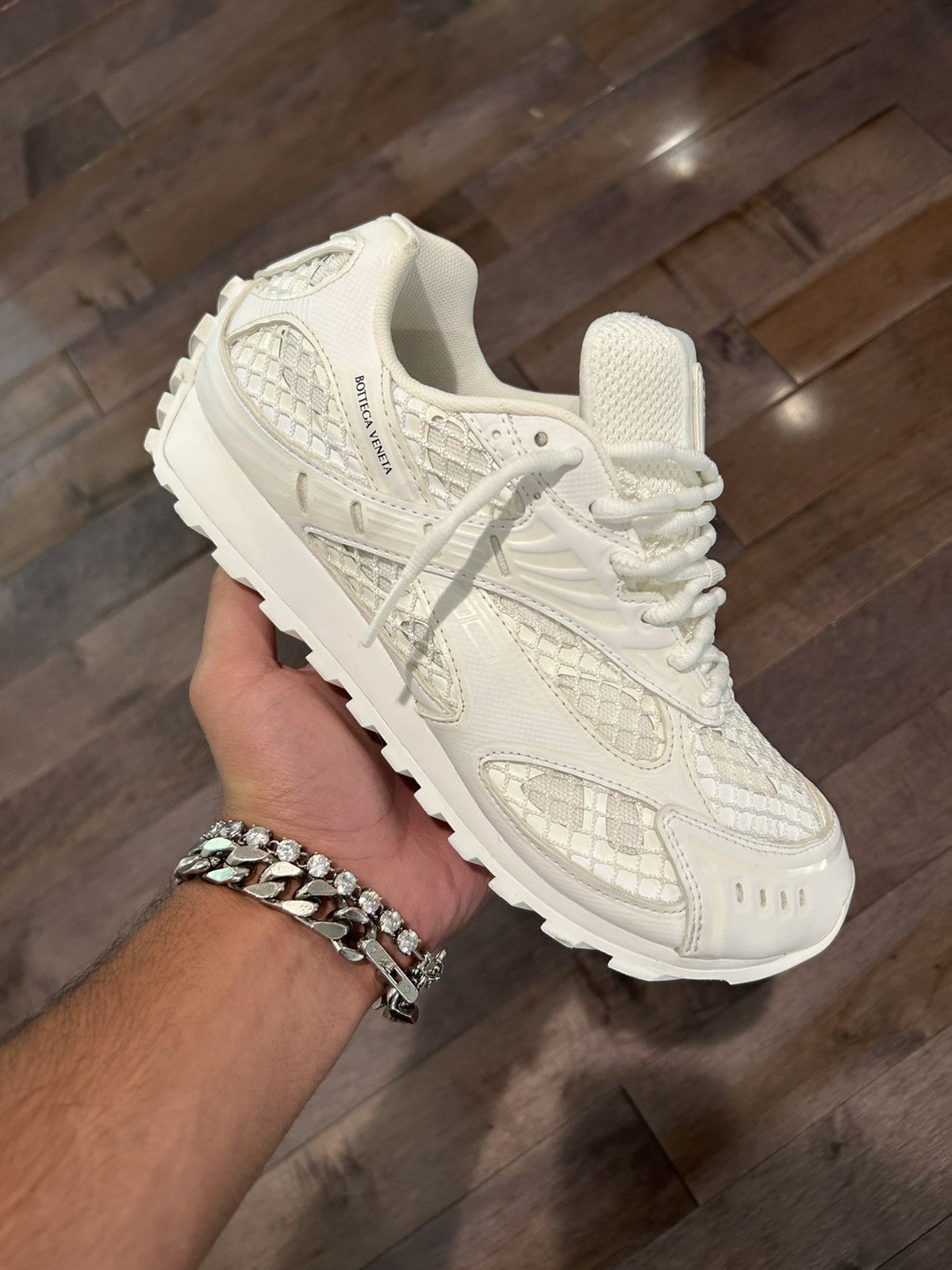 Bottega Veneta × Designer Bottega Veneta orbit sneakers all white size 41 (8 Men’s) Size US 9.5 / IT 39.5 - 2 Thumbnail