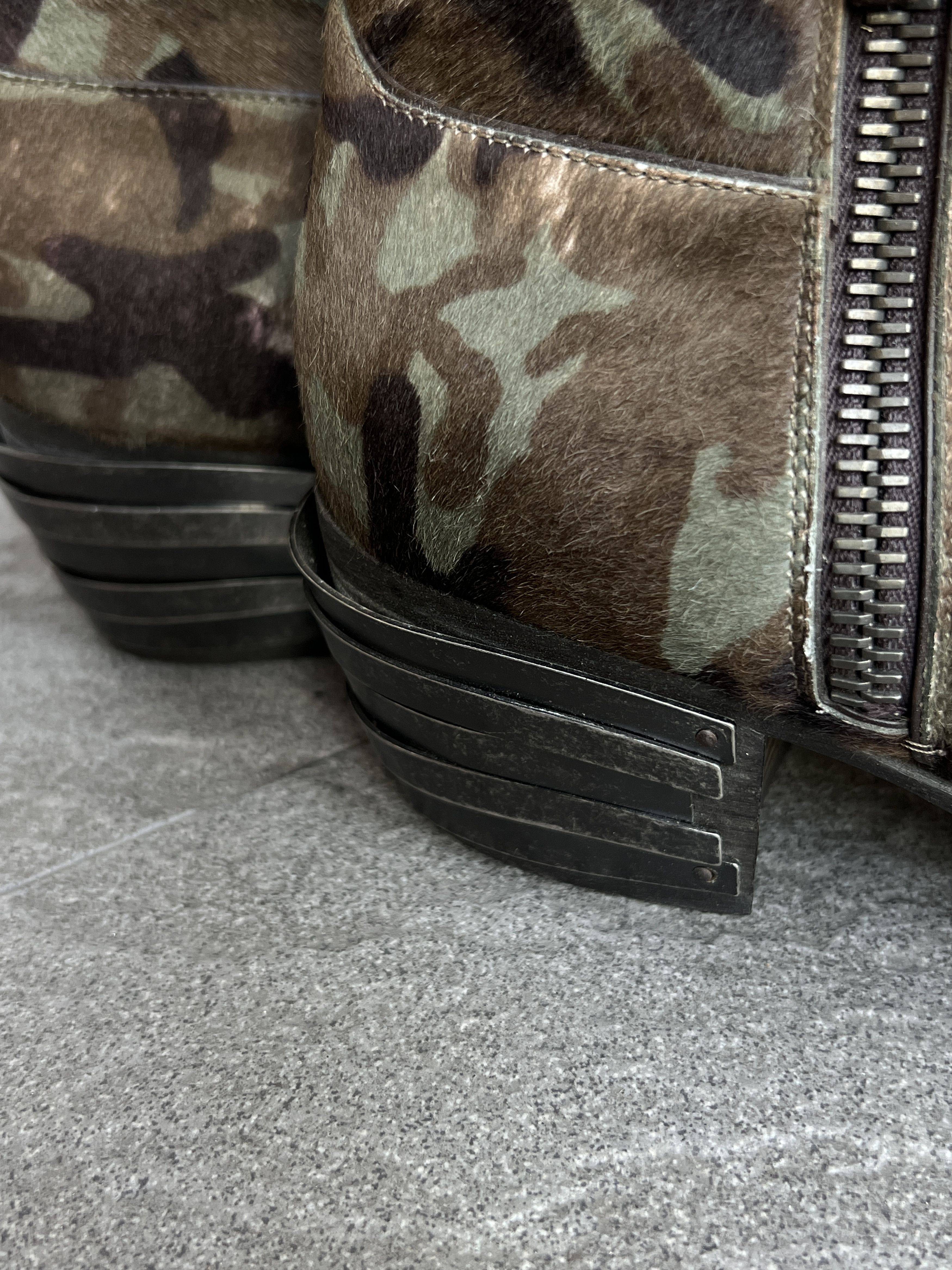Giuseppe Zanotti Giuseppe Zanotti Camo Pony Hair Zip Boots EU43 Size US 10 / EU 43 - 6 Thumbnail
