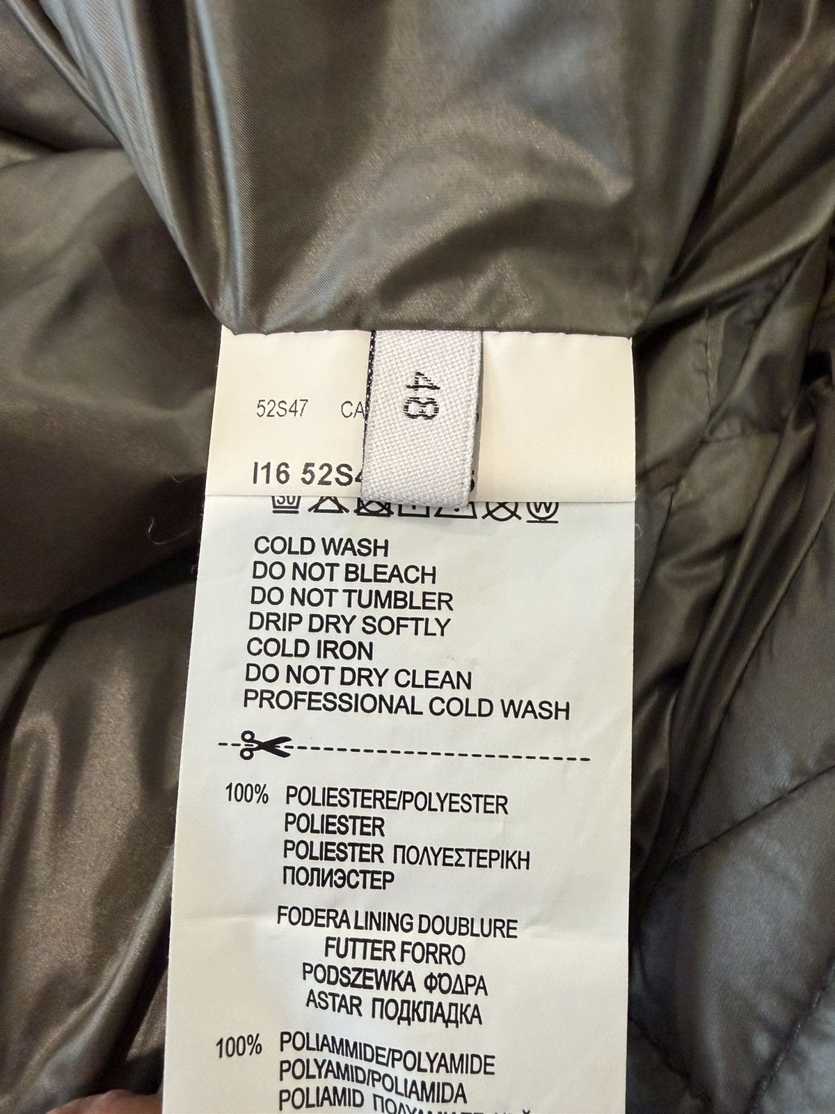 Trussardi New Trussardi puffer jacket in green/gray Size US M / EU 48-50 / 2 - 9 Thumbnail