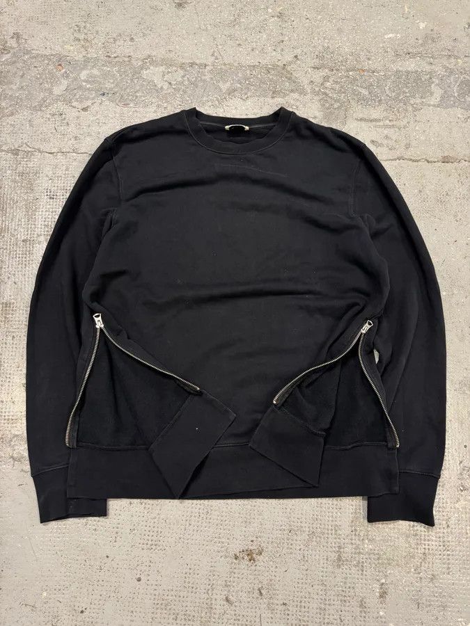 AW2015 Acne Studios Black Minimalist Sweater with Zippers