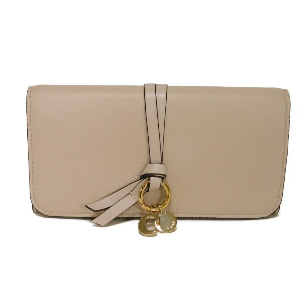 Chloe Chloe Chloe Alphabet Grained Calfskin Long Wallet Leather Long Wallet CHC21WP942F57084084 DUTY FREE for USA Size ONE SIZE - 1 Thumbnail