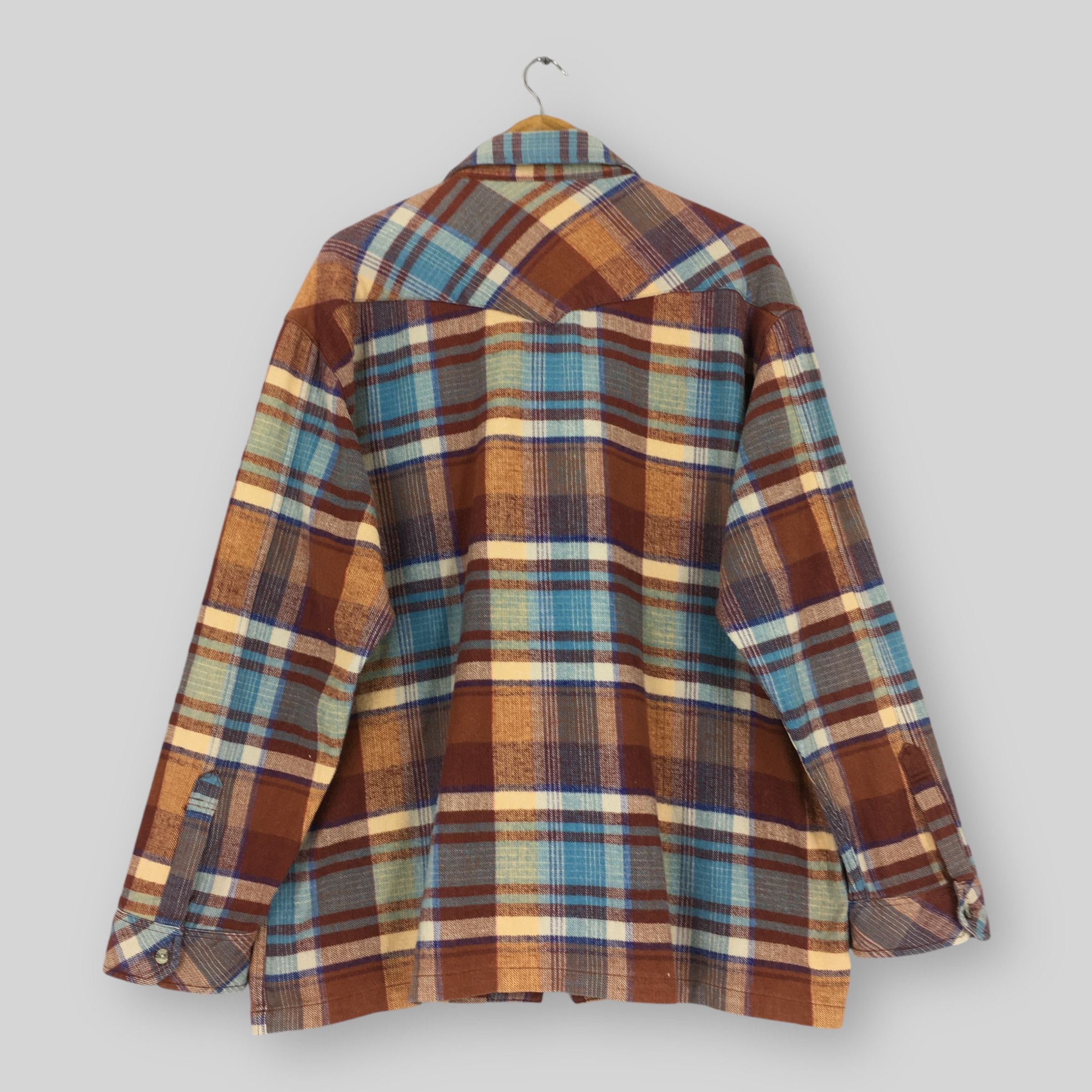 Flannel × Japanese Brand × Kansai Yamamoto Vintage Kansai Jeans Plaid Checkered Flannel Shirt XXLarge Size US XXL / EU 58 / 5 - 8 Thumbnail