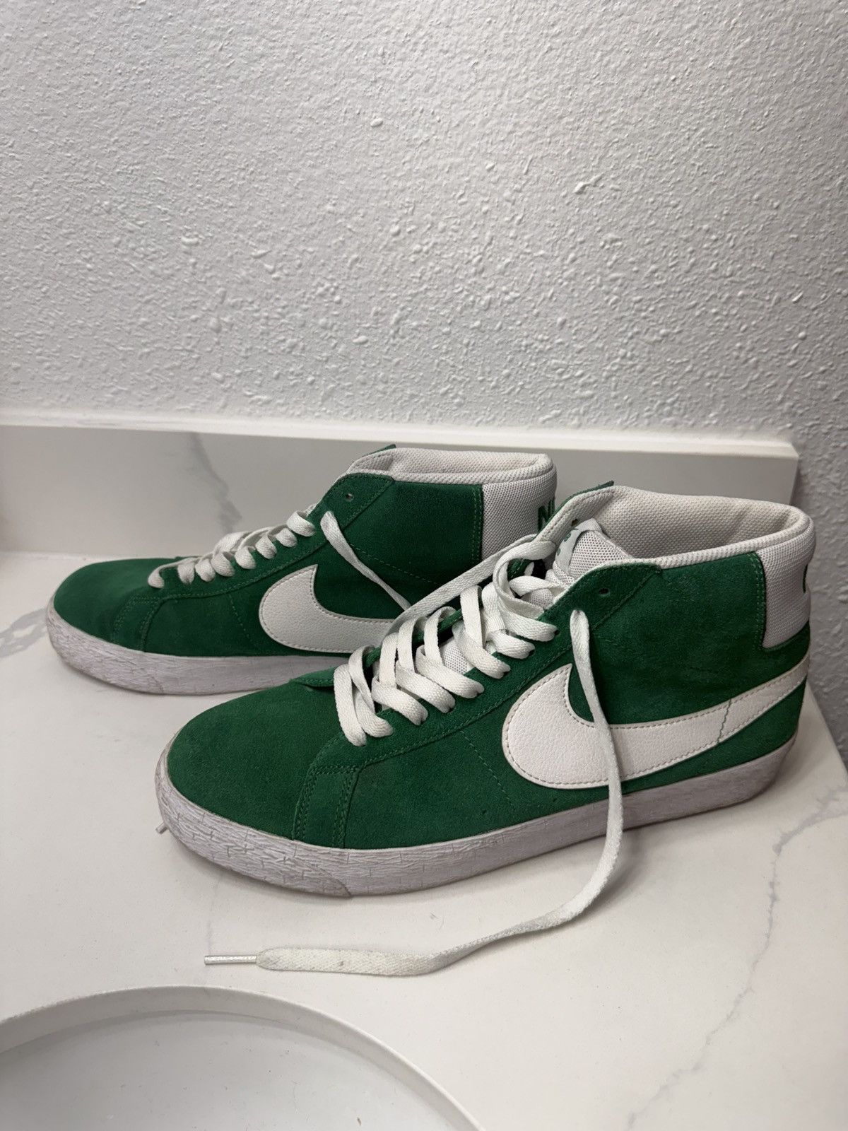 Nike Nike SB Blazer Mid Pine Green Size US 11.5 / EU 44-45 - 1 Thumbnail