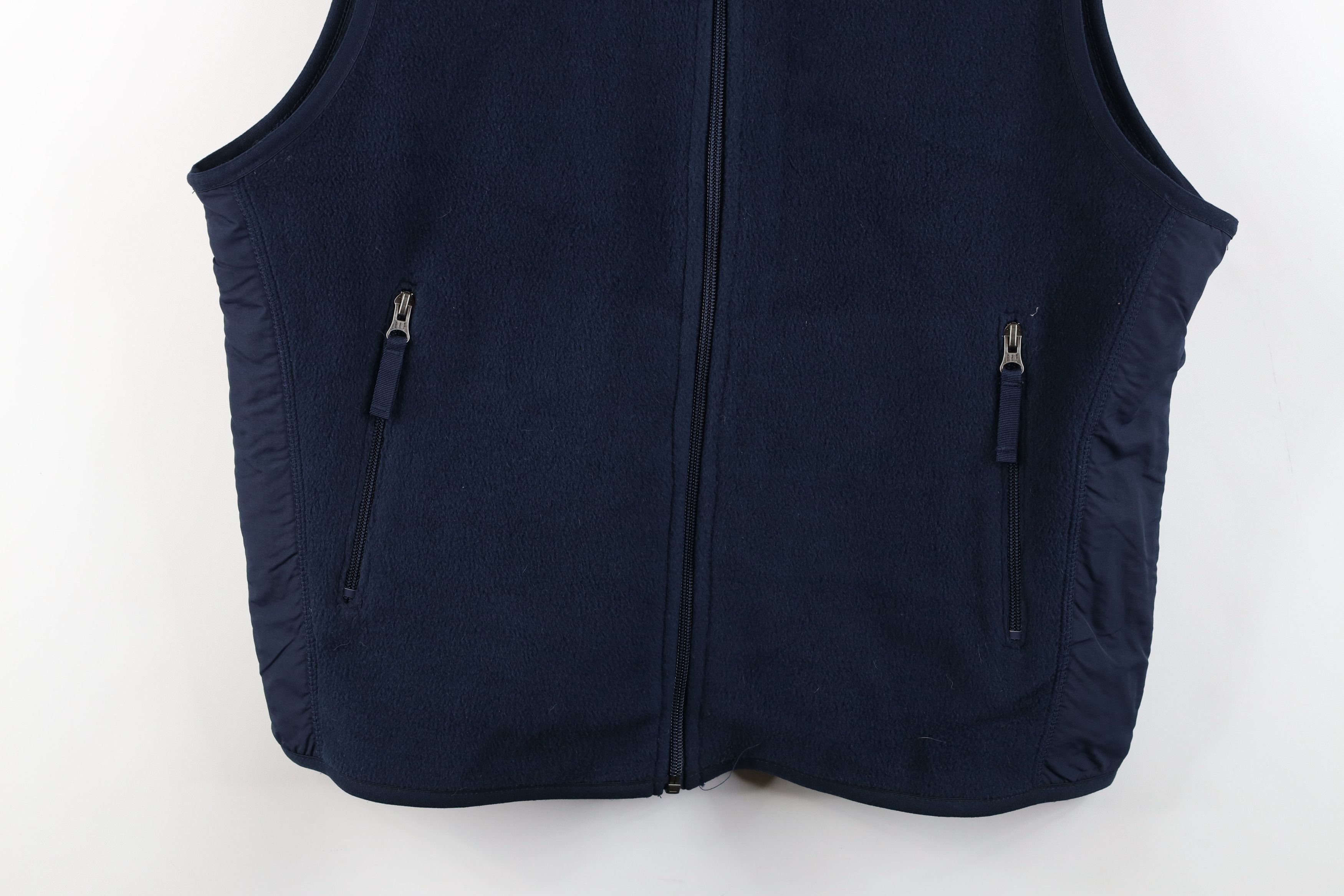 Gap × Vintage Vintage 90s Gap Faded Blank Full Zip Fleece Vest Jacket Blue Size US S / EU 44-46 / 1 - 3 Thumbnail