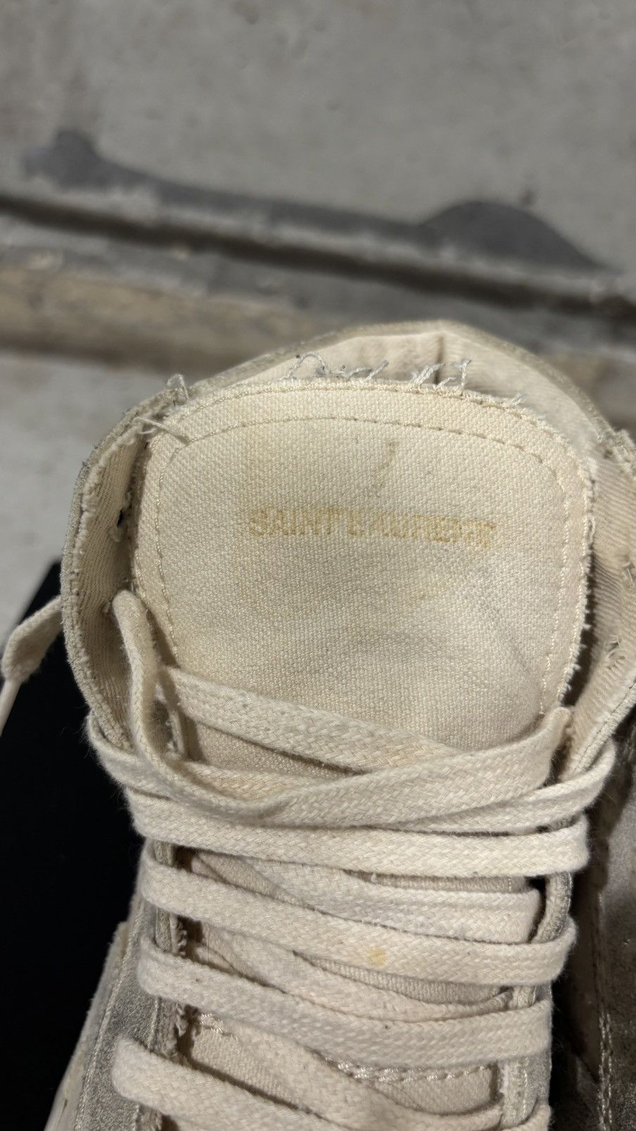 Saint Laurent Paris Saint Laurent Paris “Smoking Forever” High Top Sneaker Size US 5.5 / EU 38 - 8 Thumbnail