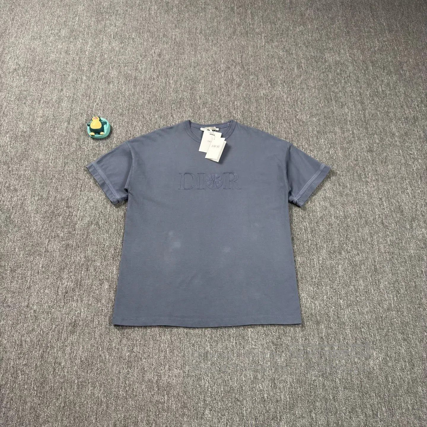 Dior Dior x Stone Island 24 Blue Embroidered Tee. Size US M / EU 48-50 / 2 - 1 Thumbnail