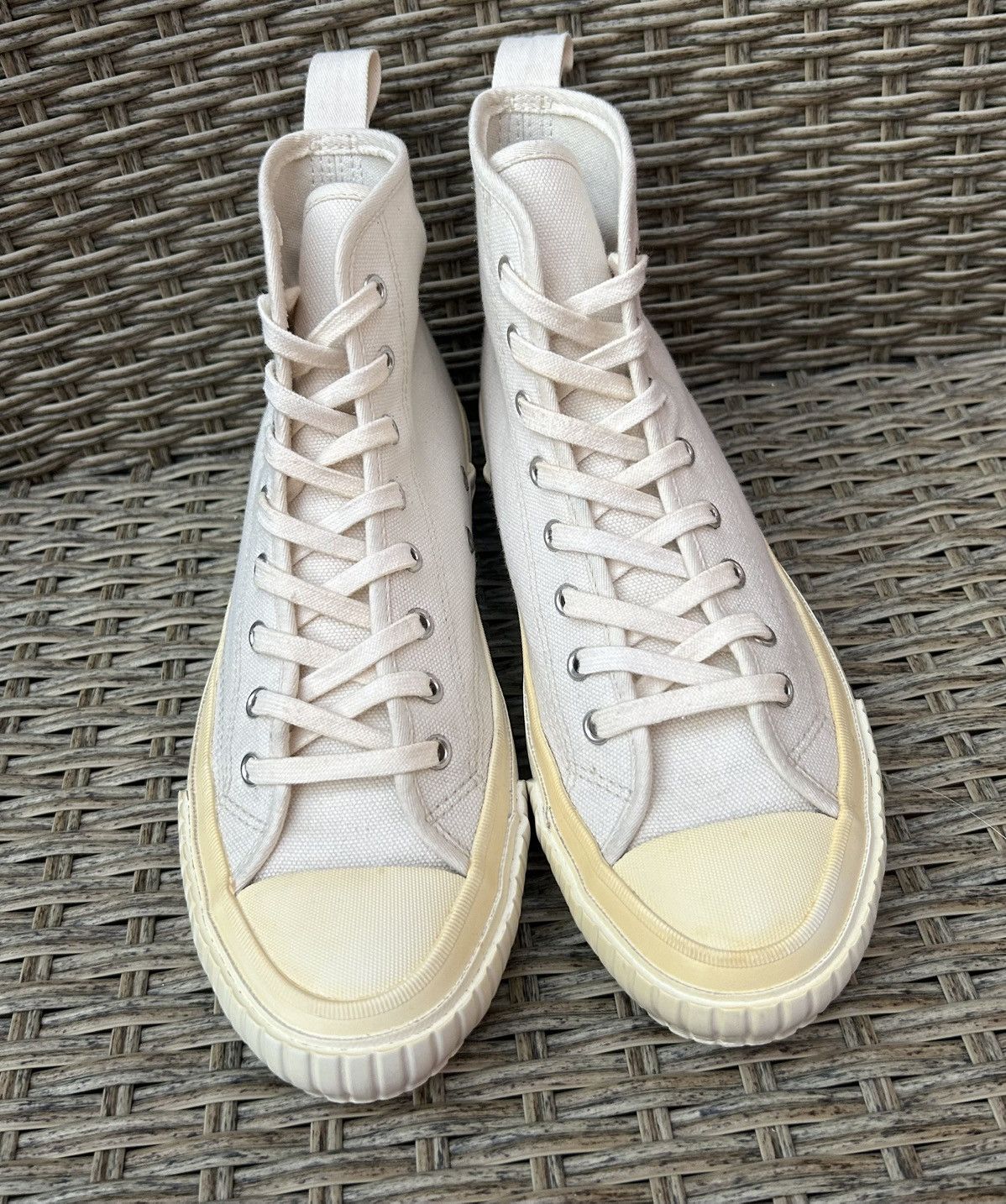 Japanese Brand × Moonstar × YMC YMC X MoonStar Hi Basket Vulcanised Canvas Trainers Size 5 Size US 5 / IT 35 - 3 Thumbnail