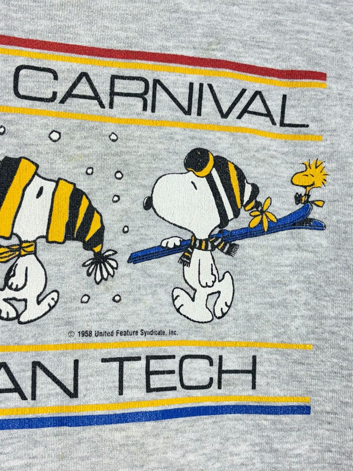 Vintage 70s Vintage Snoopy Michigan Tech Carnival 1958 Sweatshirt Size US XL / EU 56 / 4 - 5 Thumbnail