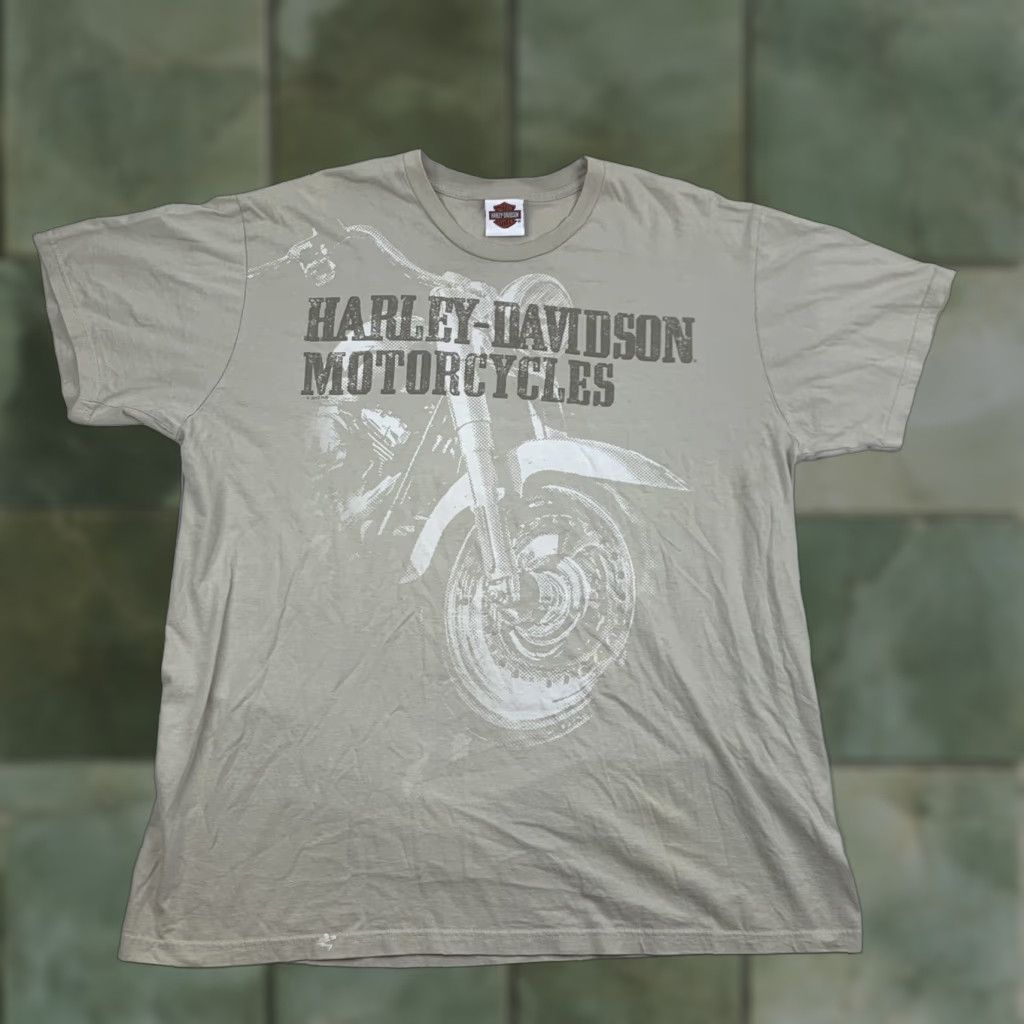 Harley Davidson Harley-Davidson T-Shirt Adult 2XL Tan Khaki Conway Arkansas Biker Motorcycle Shirt Mens Size US XXL / EU 58 / 5 - 1 Thumbnail