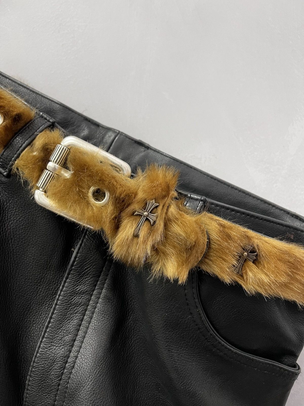 Hysteric Glamour Fur fuzzy leather hype rare leather belt lgb style Size ONE SIZE - 11 Thumbnail