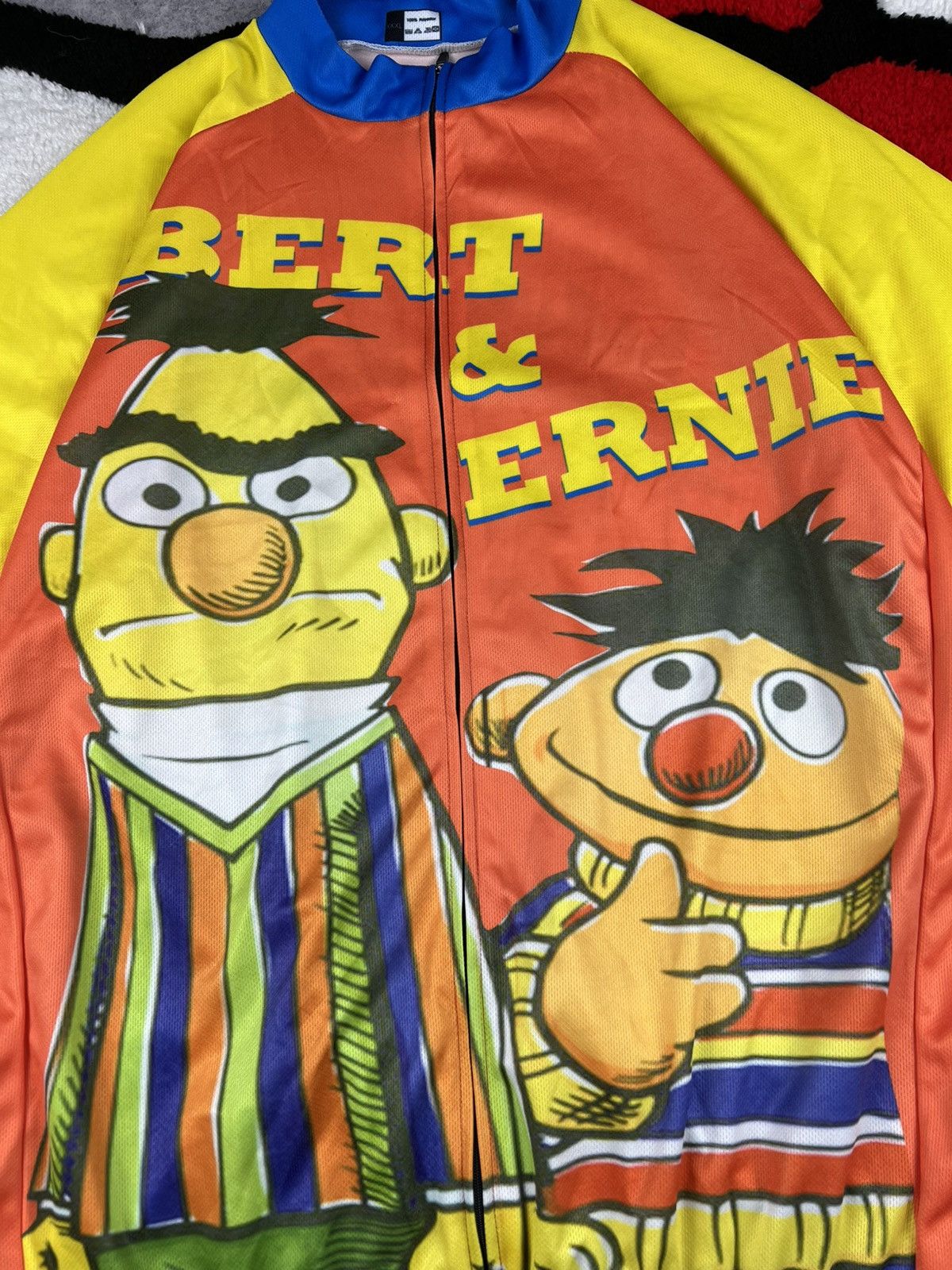 Vintage Retro Vintage Bert Ernie Cycling Jersey Size US XXL / EU 58 / 5 - 5 Thumbnail