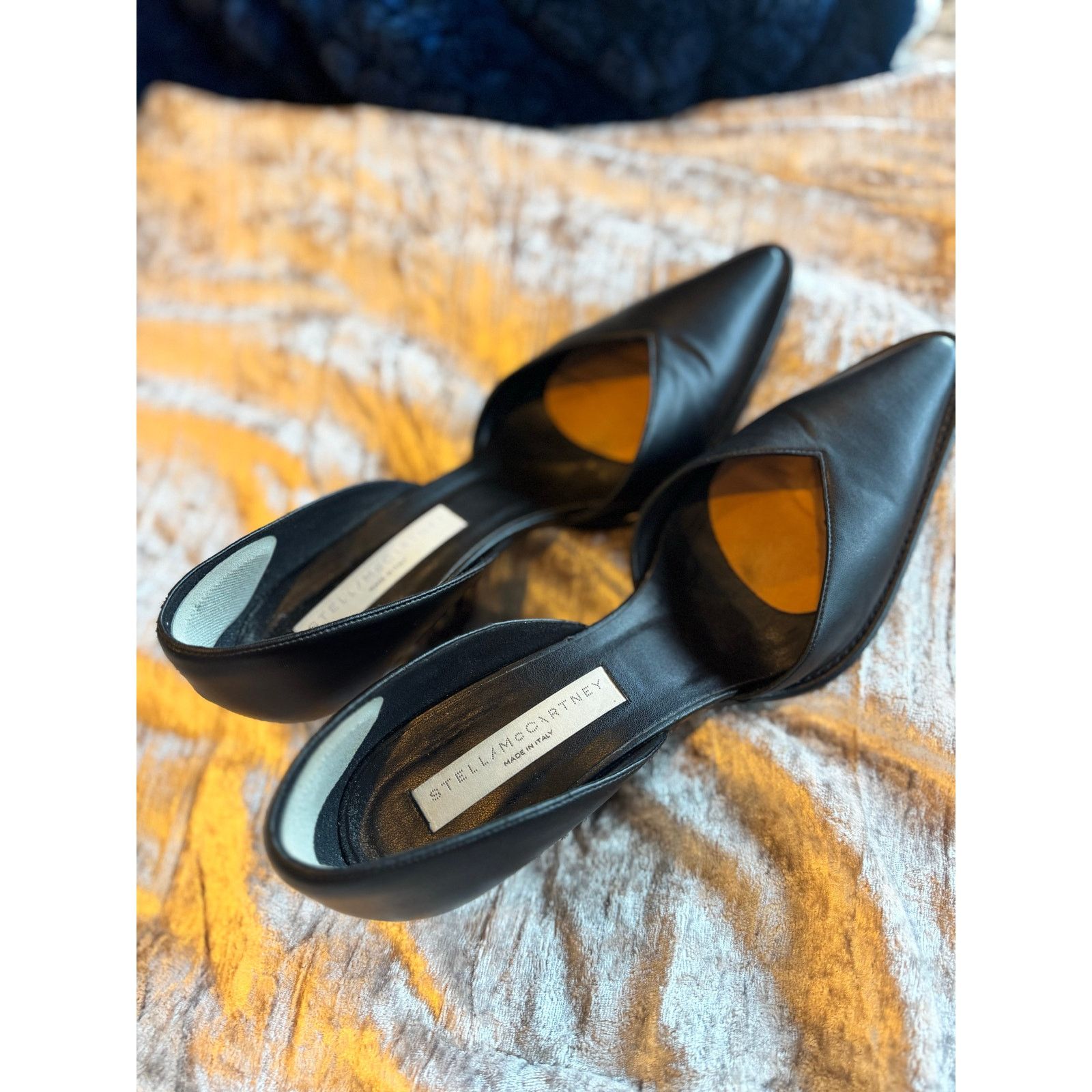 Stella McCartney Stella McCartney D'Orsay Chunky Tortoiseshell Heels Vegan Size US 9 / IT 39 - 8 Thumbnail