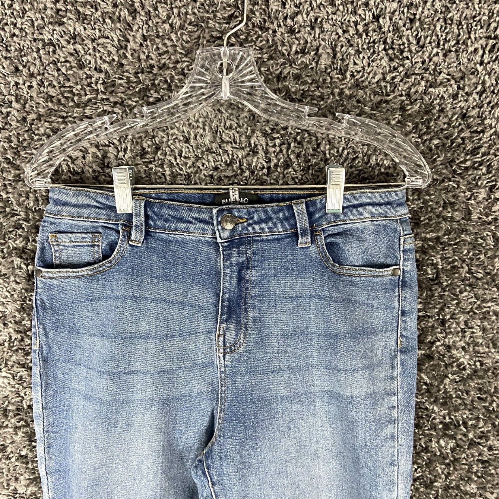 Buffalo David Bitton VINTAGE? No— Buffalo David Bitton Kellie Semi Hi Rise Kick Crop Jeans Women Adult 30 Blue Cropped Women 30 Size 30" / US 8 / IT 44 - 4 Thumbnail