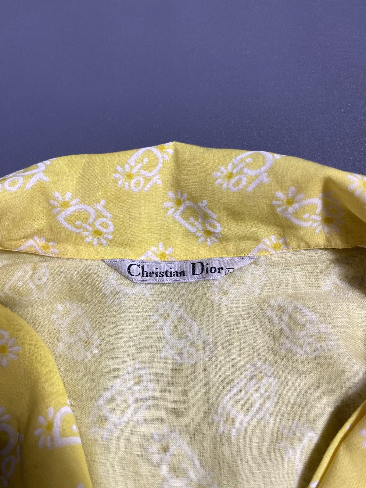 Christian Dior Monsieur Christian Dior Full Print Button Up Shirt Size L / US 10 / IT 46 - 4 Thumbnail
