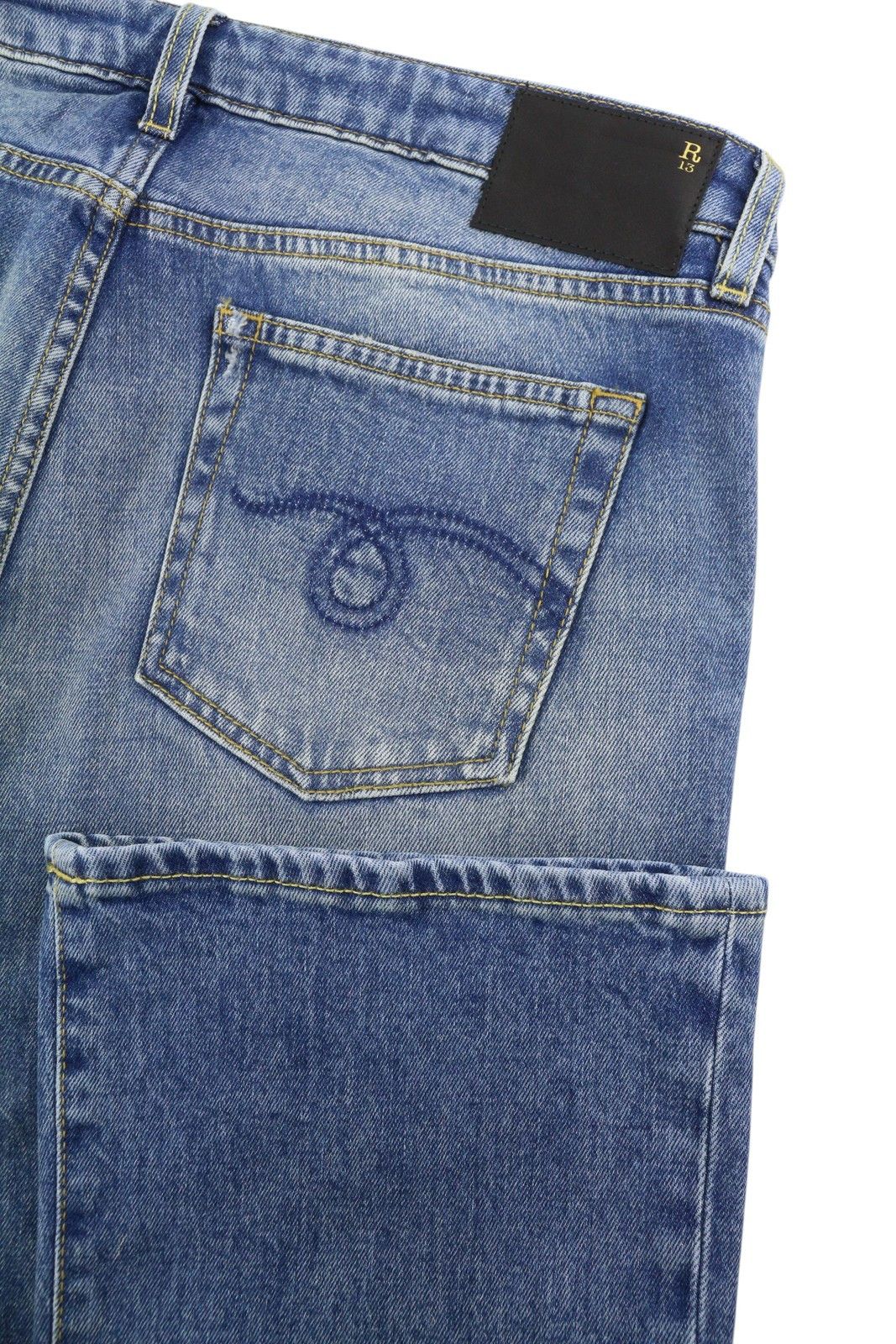 R13 KICK FIT 32 Jasper Faded Flare PS26 88282 Size 32" / US 10 / IT 46 - 6 Thumbnail