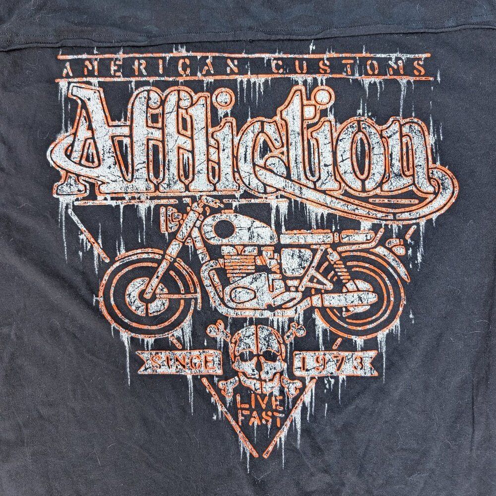 Other Affliction American Customs "Live Fast" Motorcycle T-Shirt Size US XXL / EU 58 / 5 - 3 Thumbnail