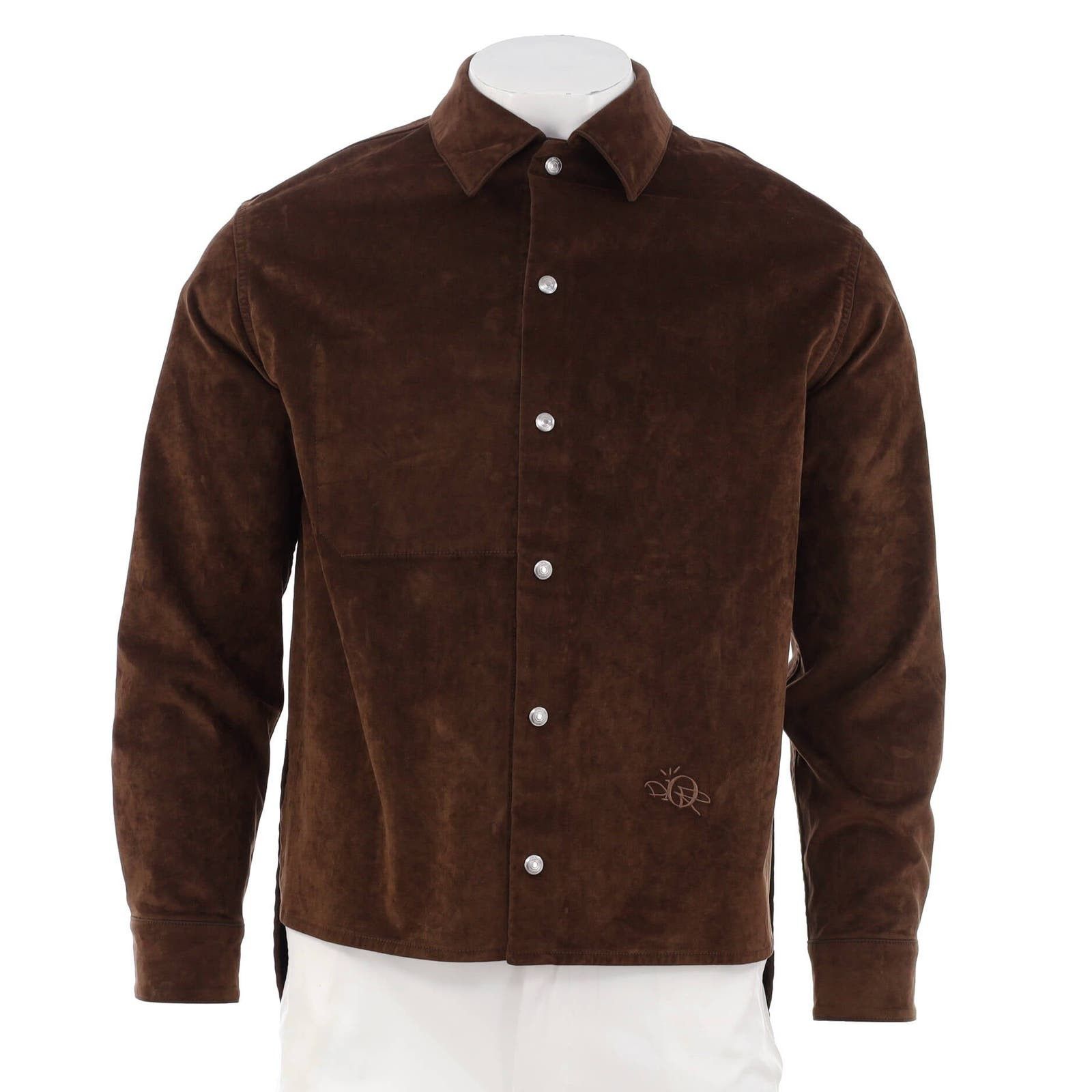 image of X Cactus Jack Men's Oversized Overshirt Suede None in Brown (Size Large)