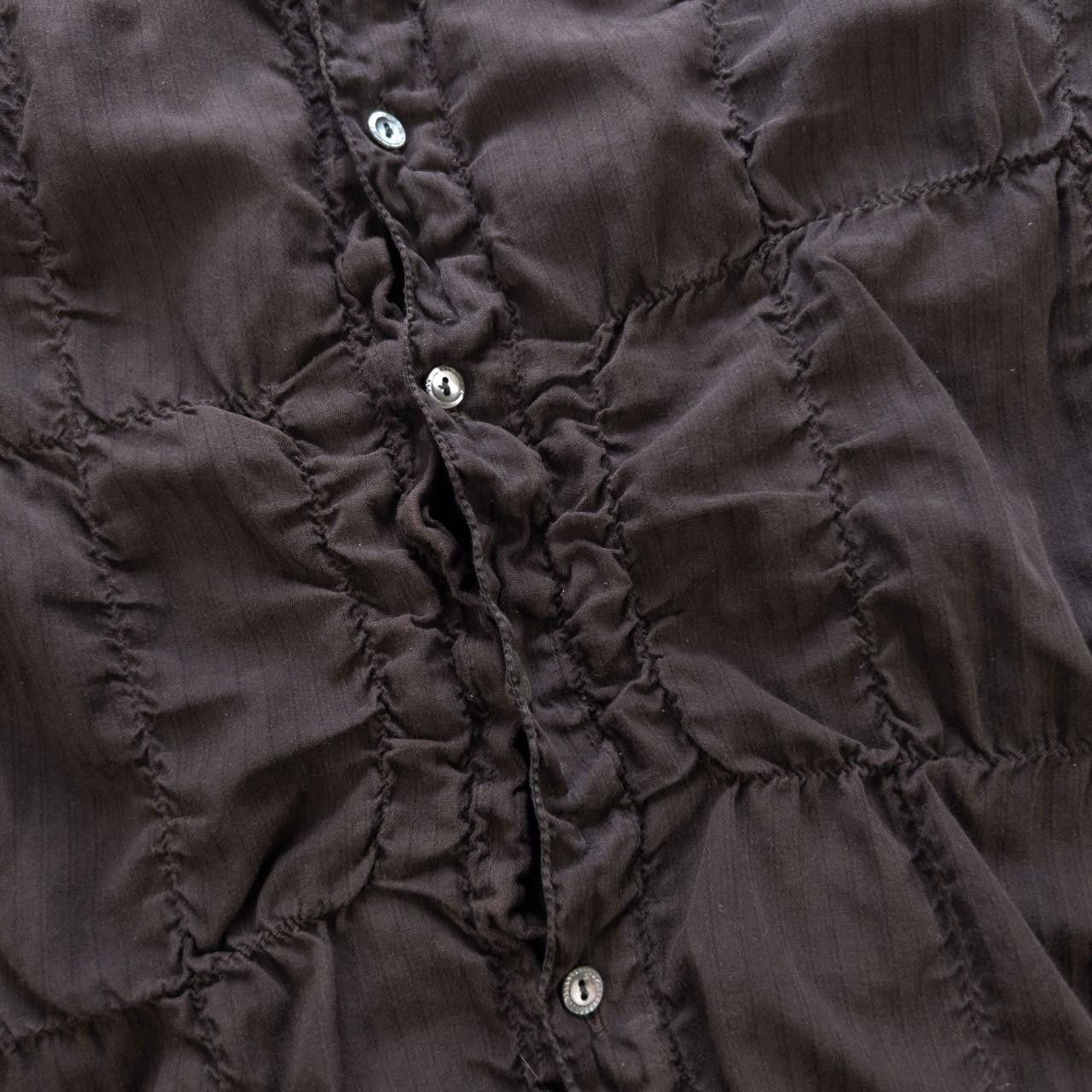 Marithe + Francois Girbaud Vintage Marithe + Francois Girbaud Rouched Shirt Size M Size M / US 6-8 / IT 42-44 - 6 Thumbnail