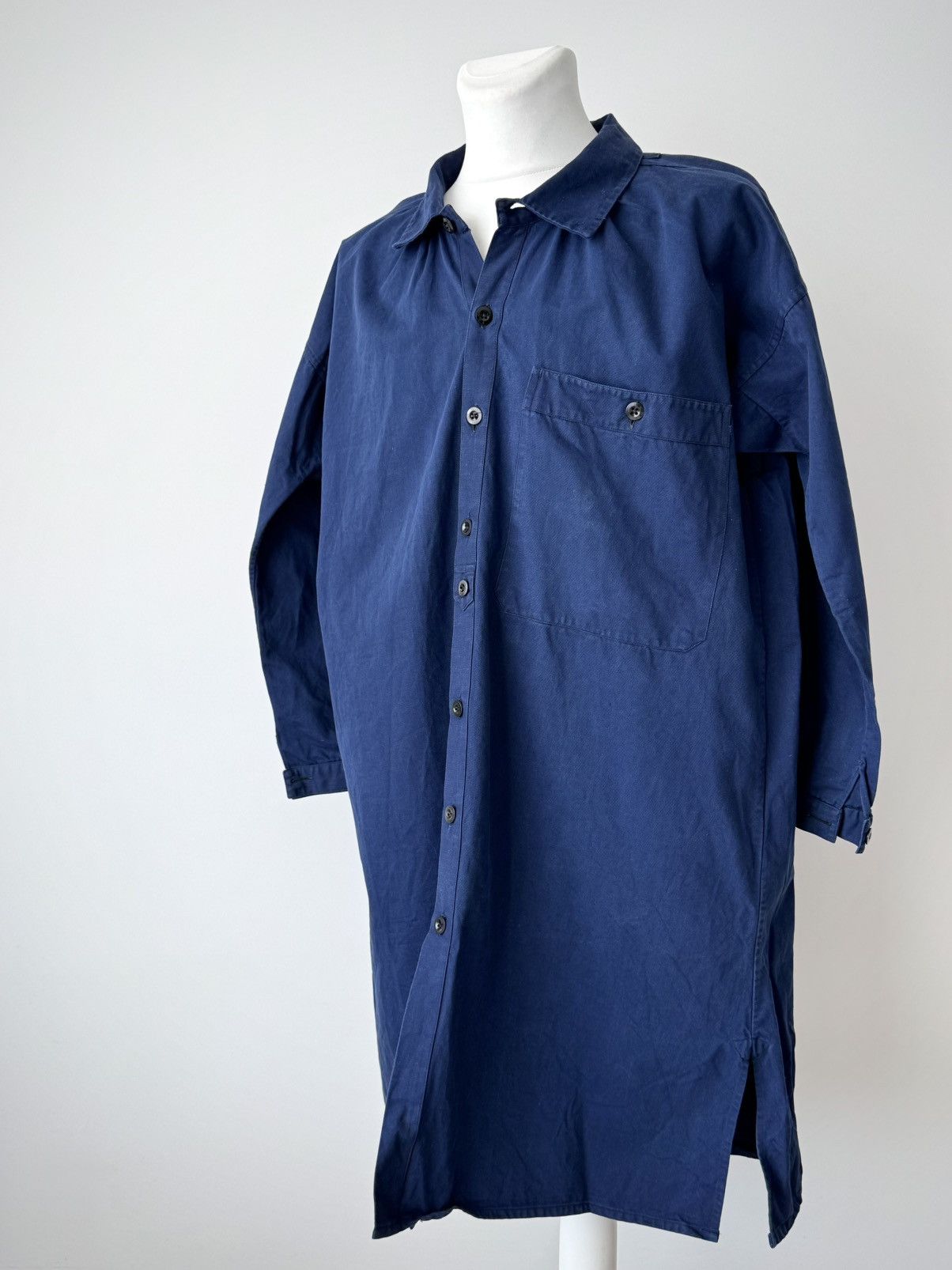 Vetra 1950s Vintage Swiss Workwear Railway Long Smock Coat Size US M / EU 48-50 / 2 - 4 Thumbnail